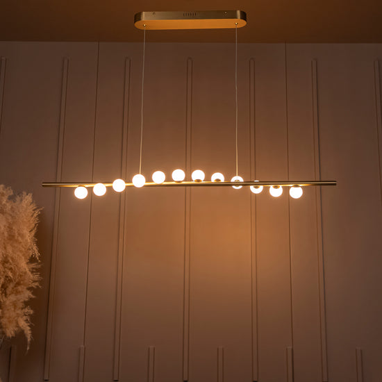 Gine Marble Bulk Dining Table Chandelier 120 Cm