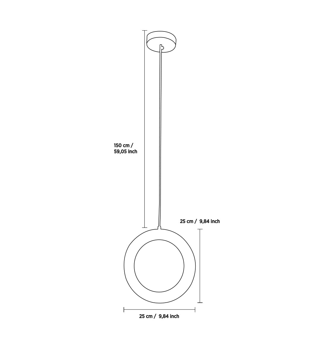 Gamba Antique White Marble Led Pendant Light Chandelier 25 Cm - Heka Lighting & Trading Limited