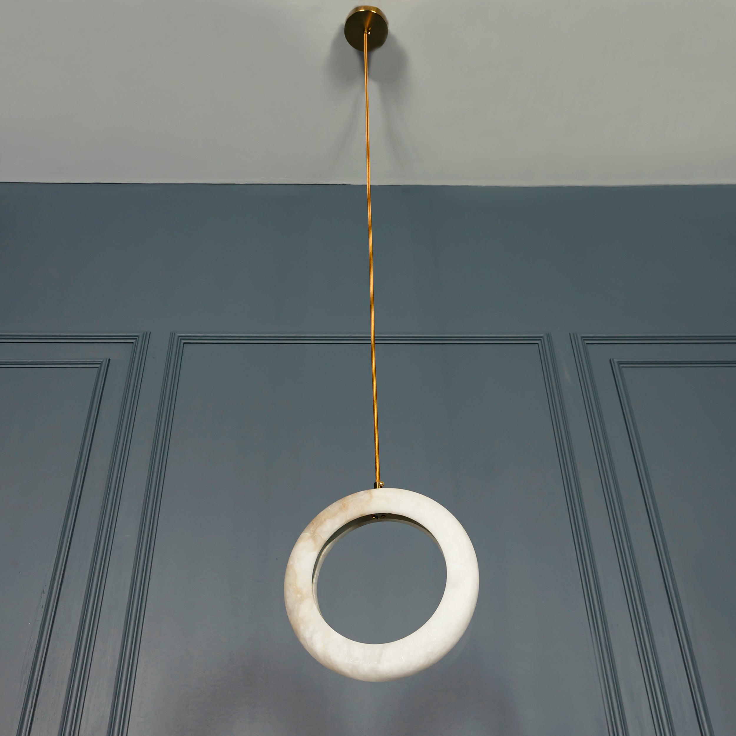 Gamba Antique White Marble Led Pendant Light Chandelier 25 Cm - Heka Lighting & Trading Limited