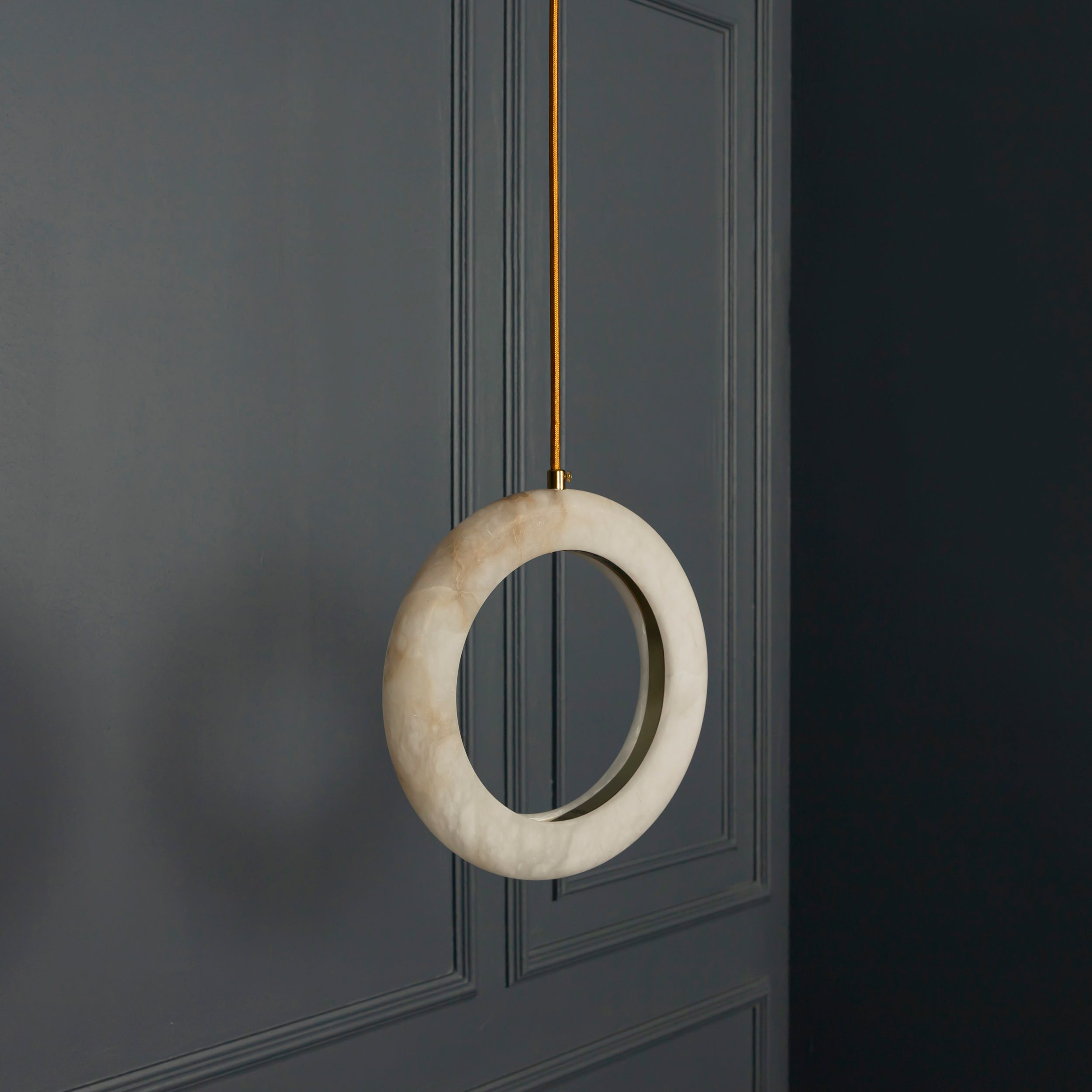 Gamba Antique White Marble Led Pendant Light Chandelier 25 Cm - Heka Lighting & Trading Limited