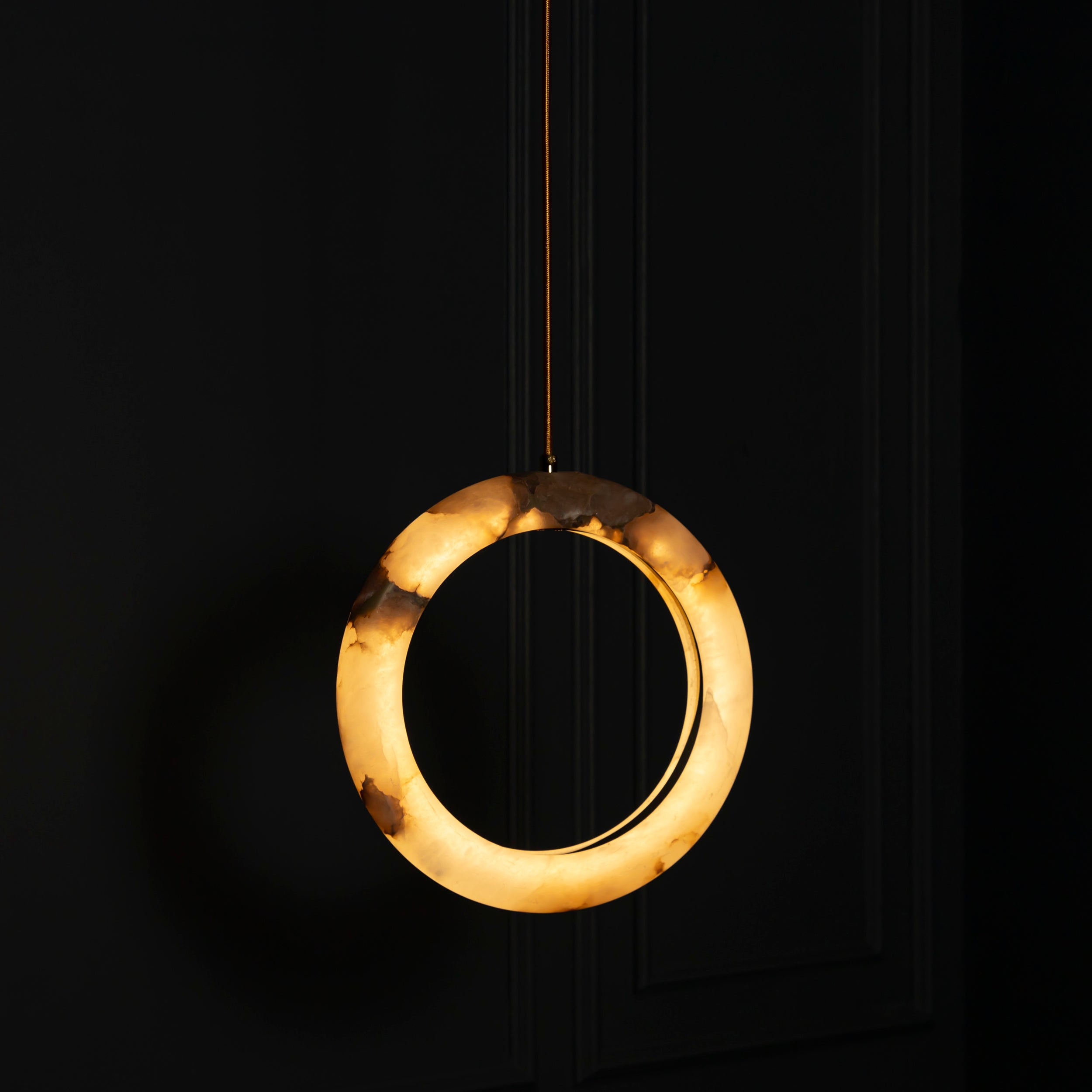 Gamba Antique White Marble Led Pendant Light Chandelier 30 Cm - Heka Lighting & Trading Limited