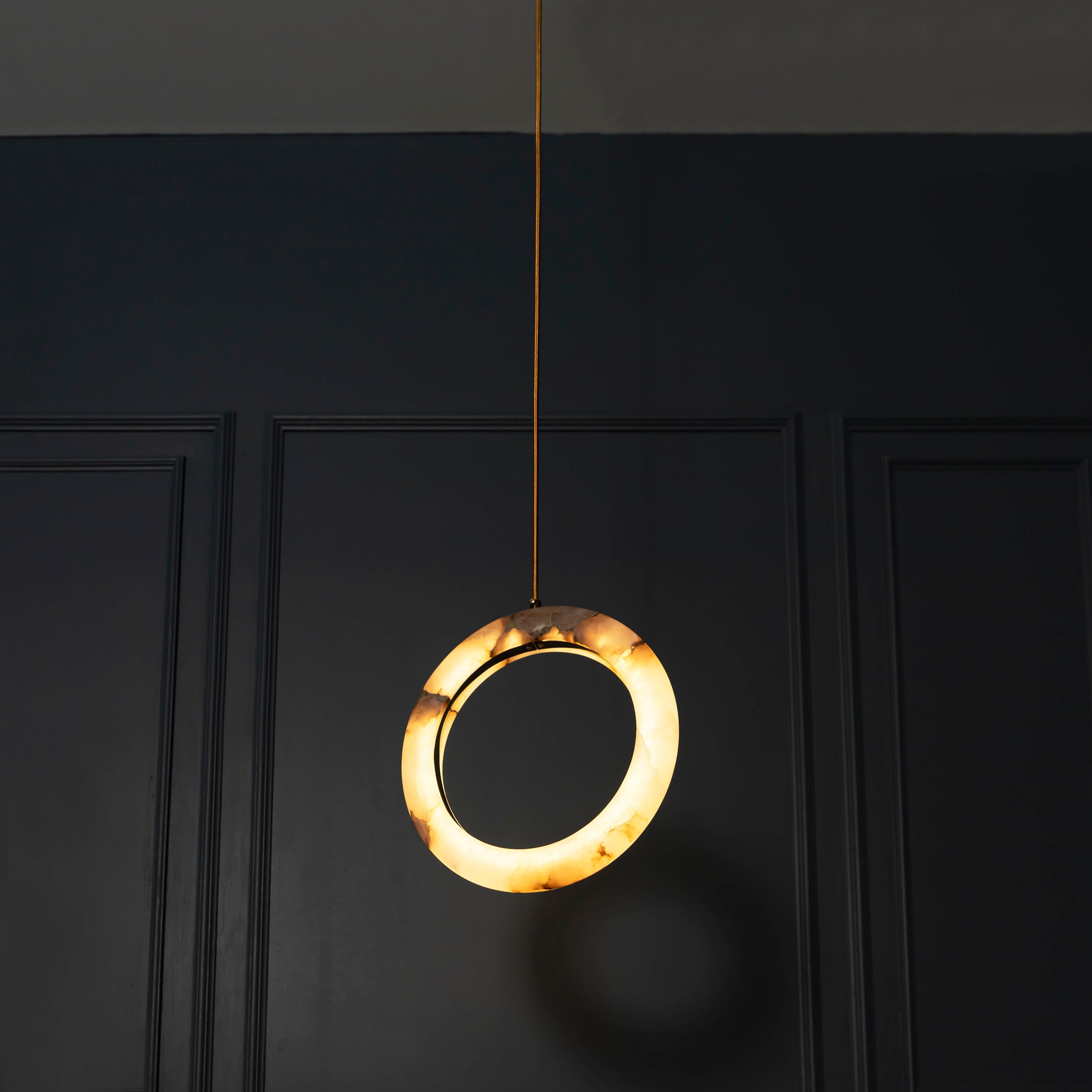 Gamba Antique White Marble Led Pendant Light Chandelier 30 Cm - Heka Lighting & Trading Limited