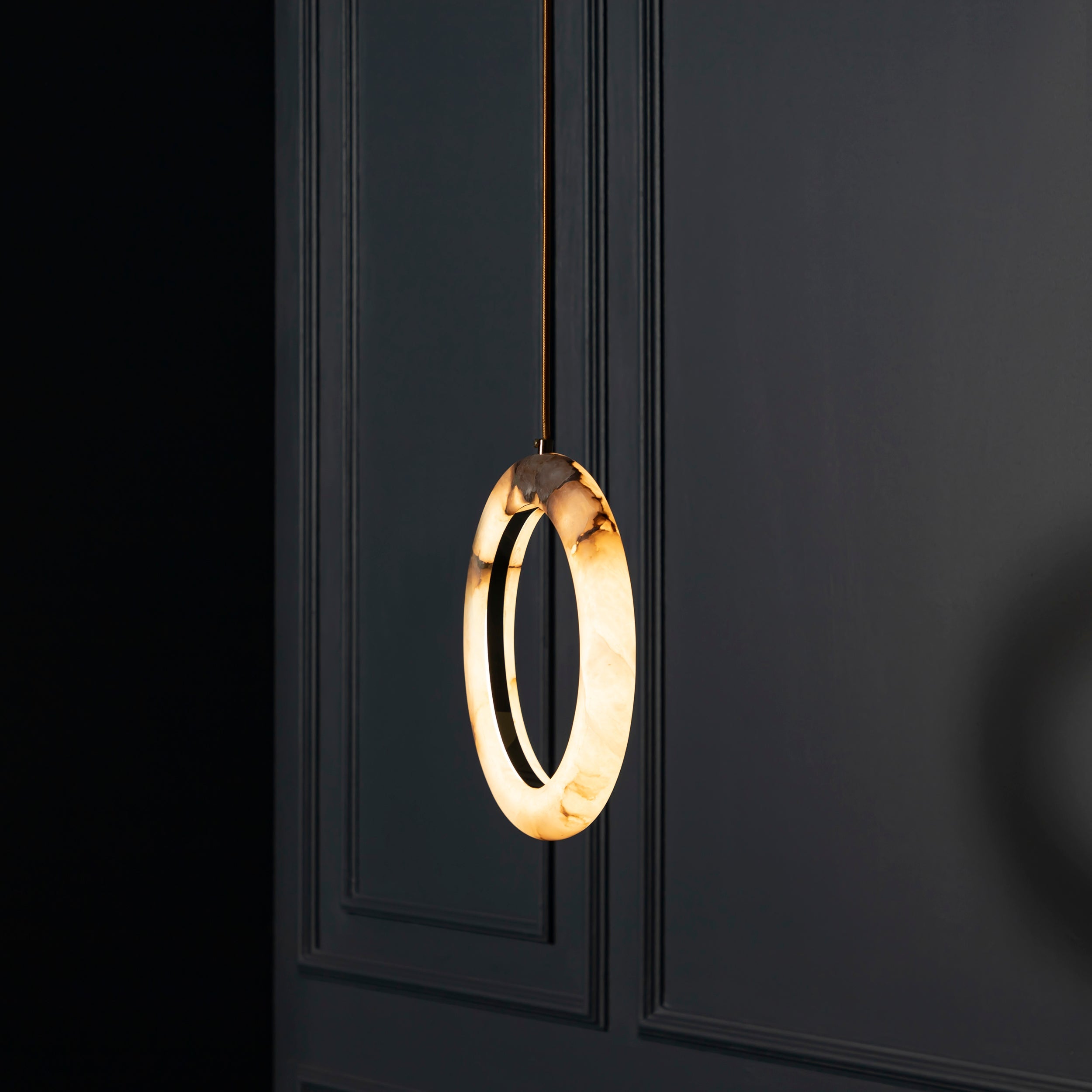 Gamba Antique White Marble Led Pendant Light Chandelier 30 Cm - Heka Lighting & Trading Limited