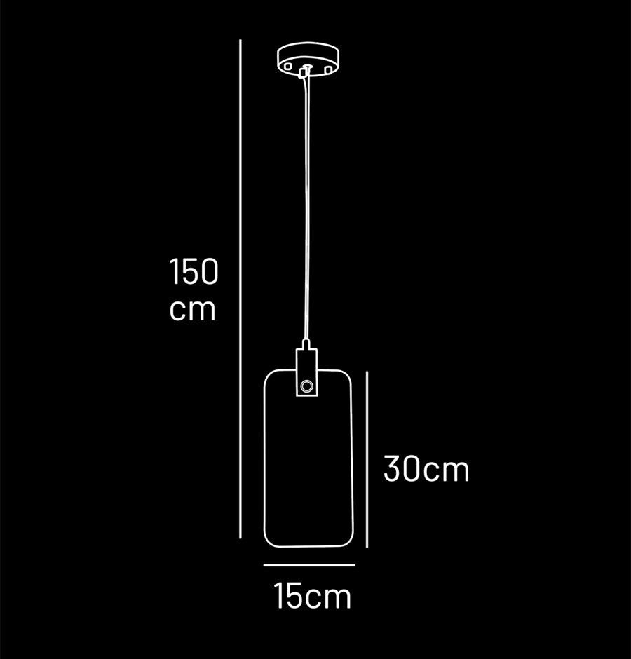 Gama White Marble Antique Pendant Light Chandelier 15X30 Cm - Heka Lighting & Trading Limited