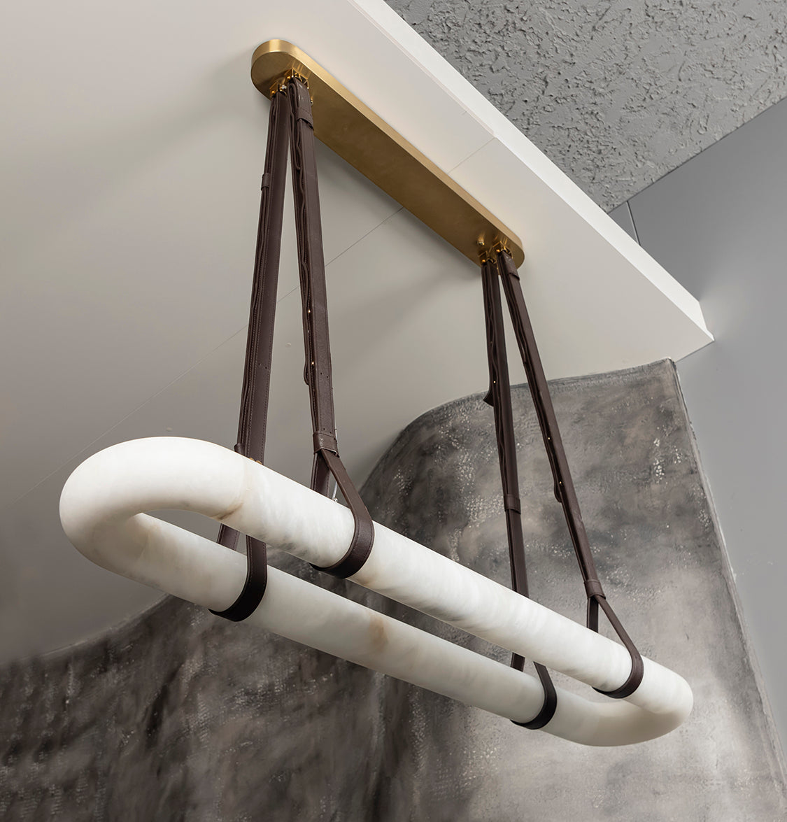 Teta White Marble Antique Pendant Light Chandelier 25X120 Cm - Heka Lighting & Trading Limited