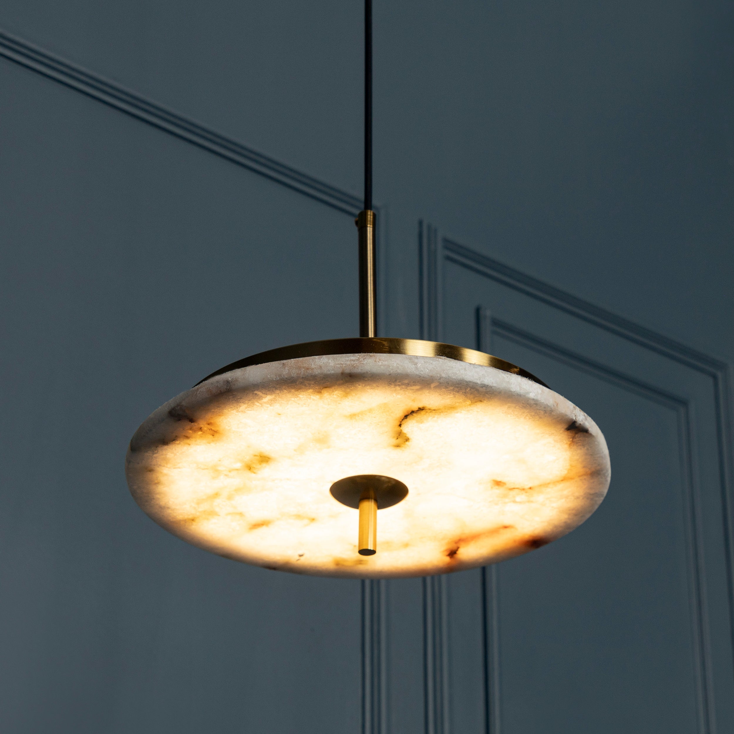 Delhi Marble Antique Led Pendant Light Chandelier 30 Cm - Heka Lighting & Trading Limited