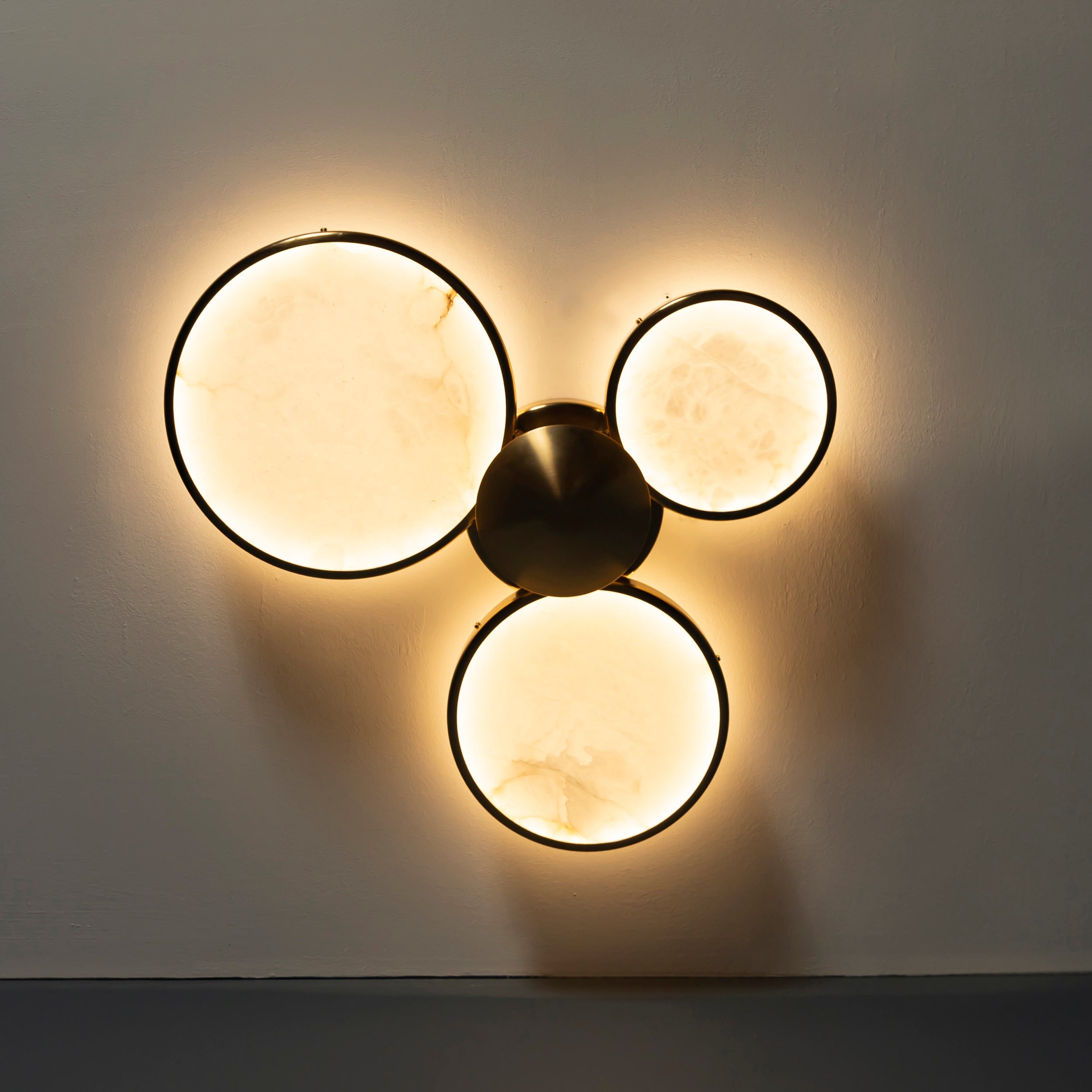 Rabat 3-Piece Marble Antique Plafonier Chandelier | Modern Decorative Lighting For Homes & Hotels