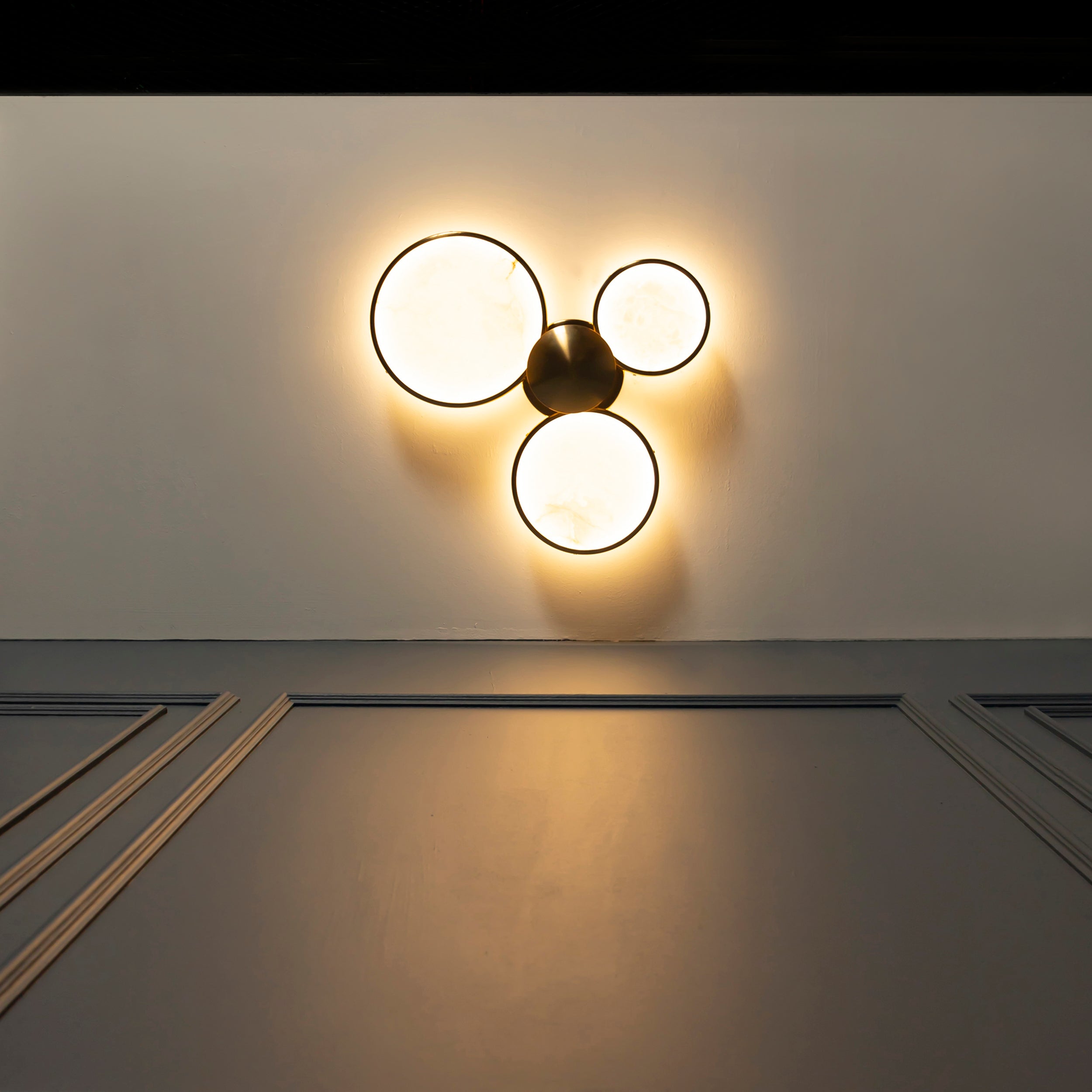 Rabat 3-Piece Marble Antique Plafonier Chandelier | Modern Decorative Lighting For Homes & Hotels