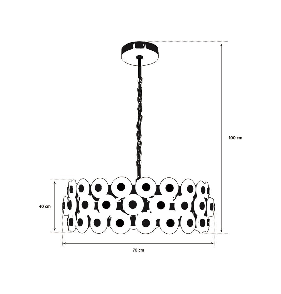 Efes Antique Marble Led Chandelier - Heka Lighting & Trading Limited
