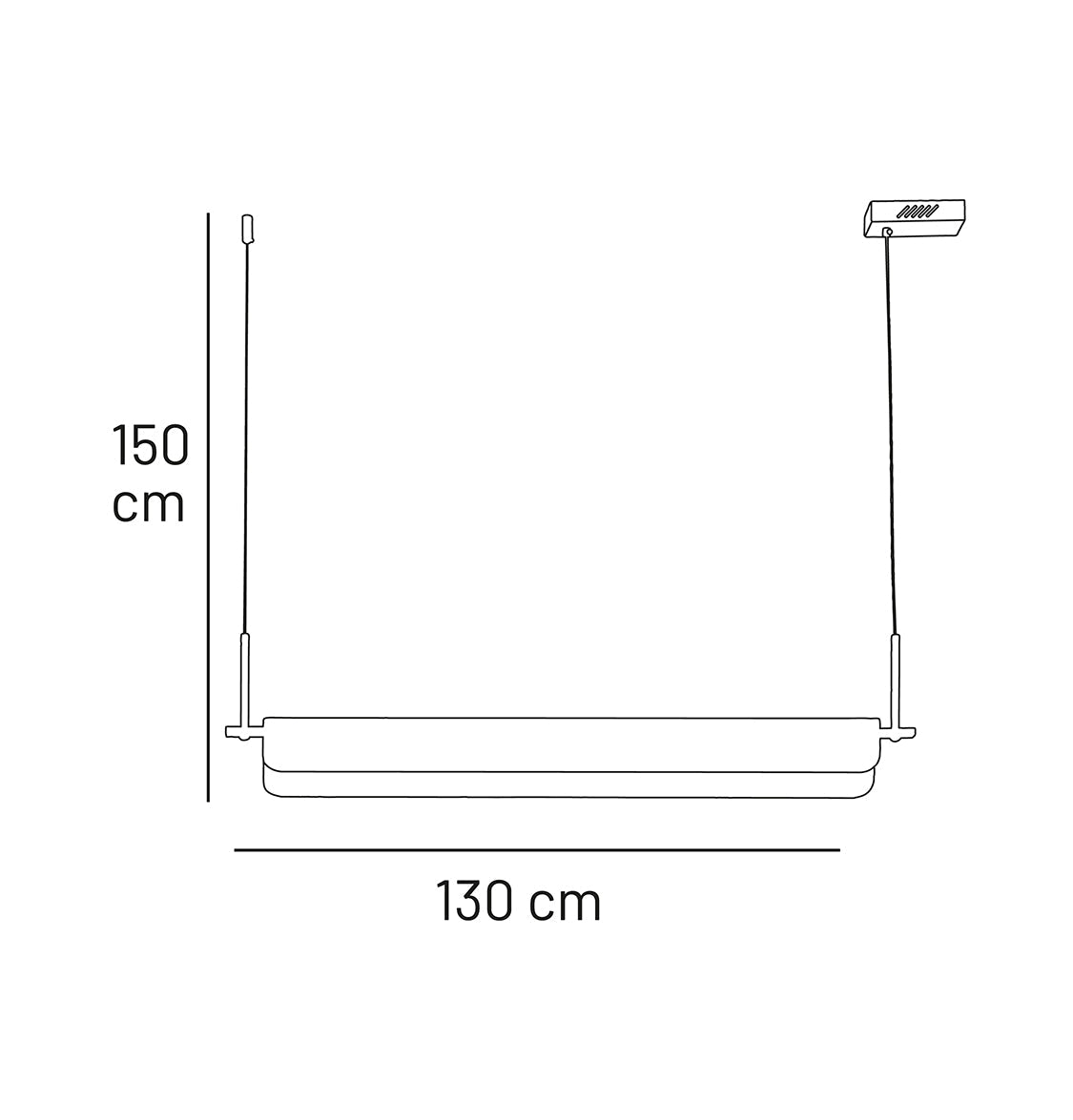 Orkos Single Marble Pendant Light Chandelier 130 Cm - Heka Lighting & Trading Limited