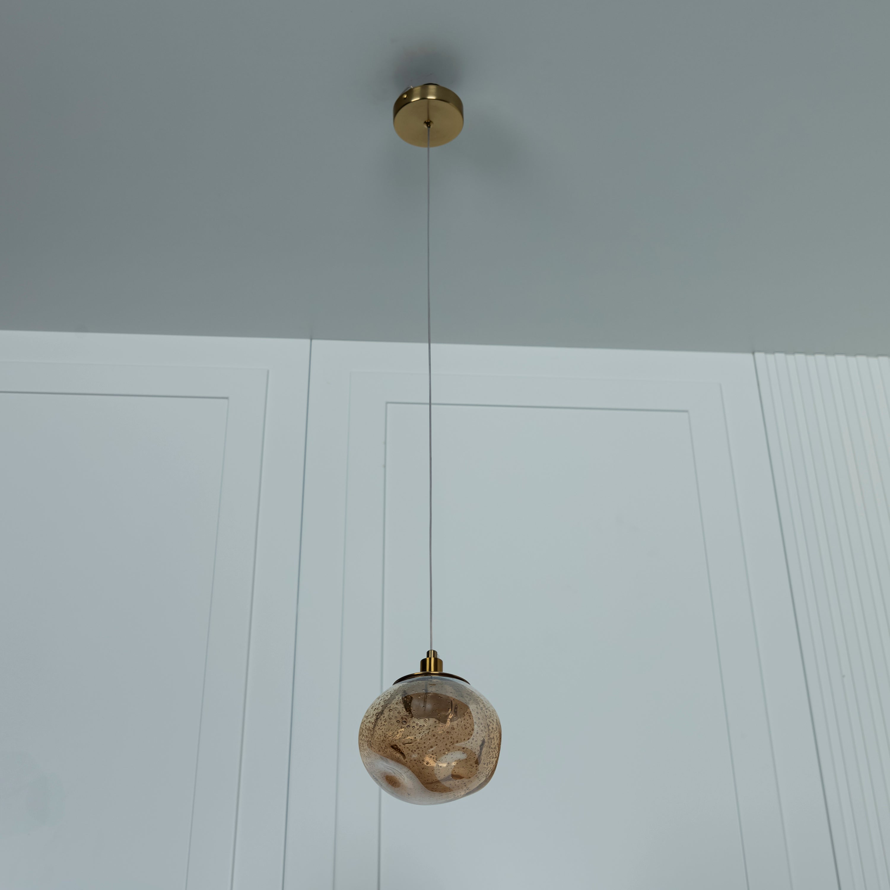 Kopenhag Bubbly Honey Glass Antique Pendant Light - Heka Lighting & Trading Limited