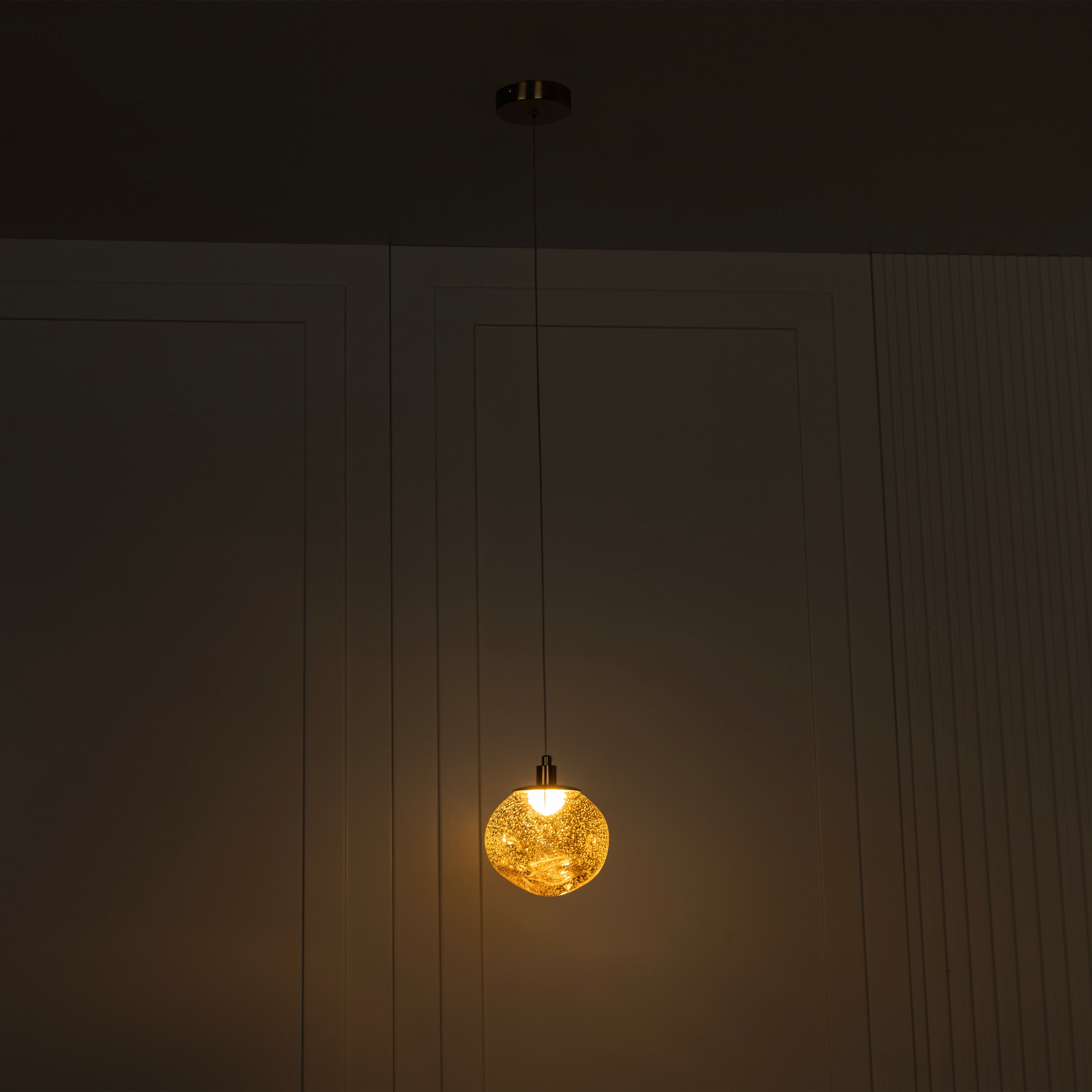 Kopenhag Bubbly Honey Glass Antique Pendant Light - Heka Lighting & Trading Limited