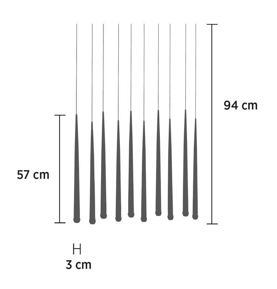 Madrid Single Chrome Torch Led Pendant Light Chandelier - Heka Lighting & Trading Limited