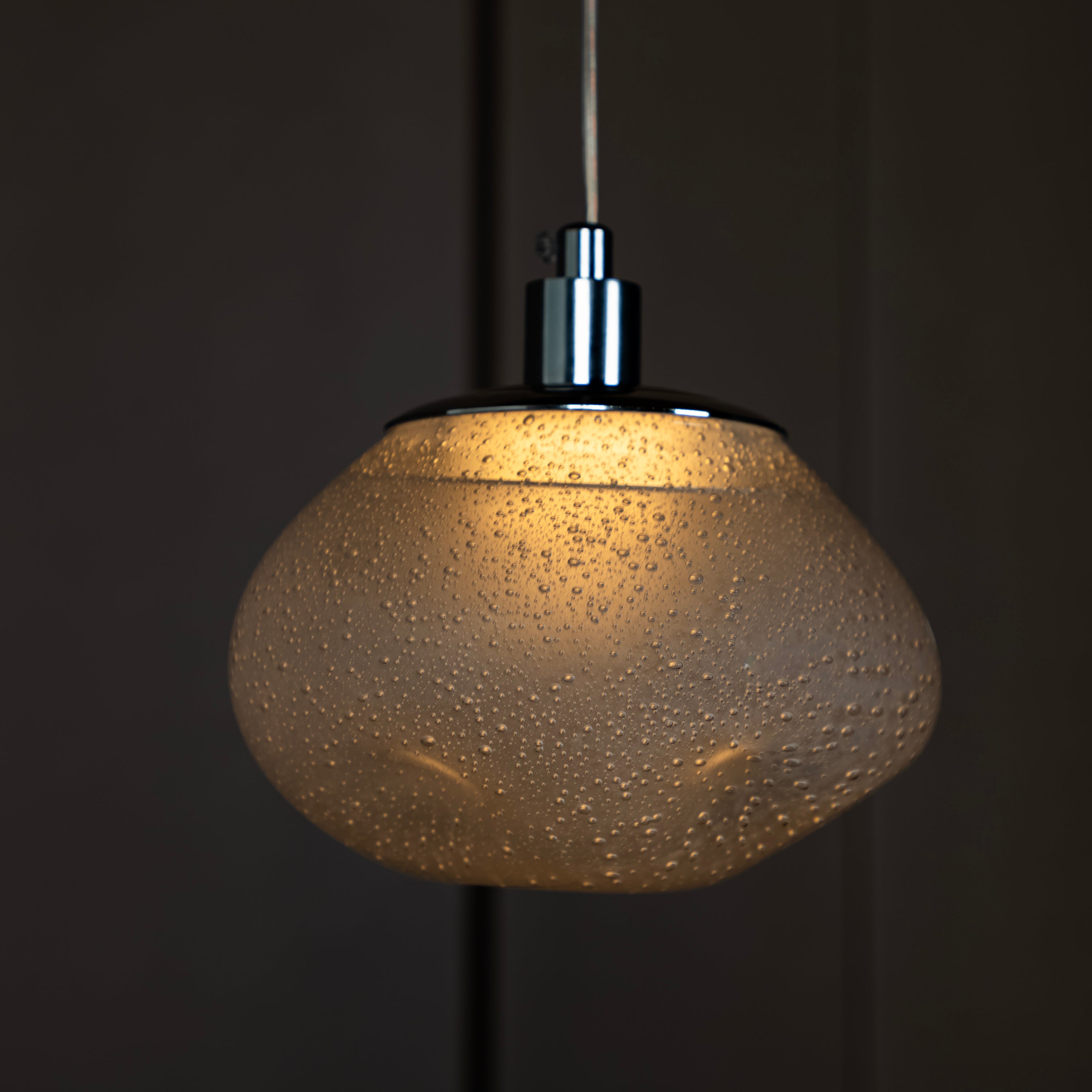 Odense Bubbly Soft Flat Glass Chrome Pendant Light Chandelier - Heka Lighting & Trading Limited