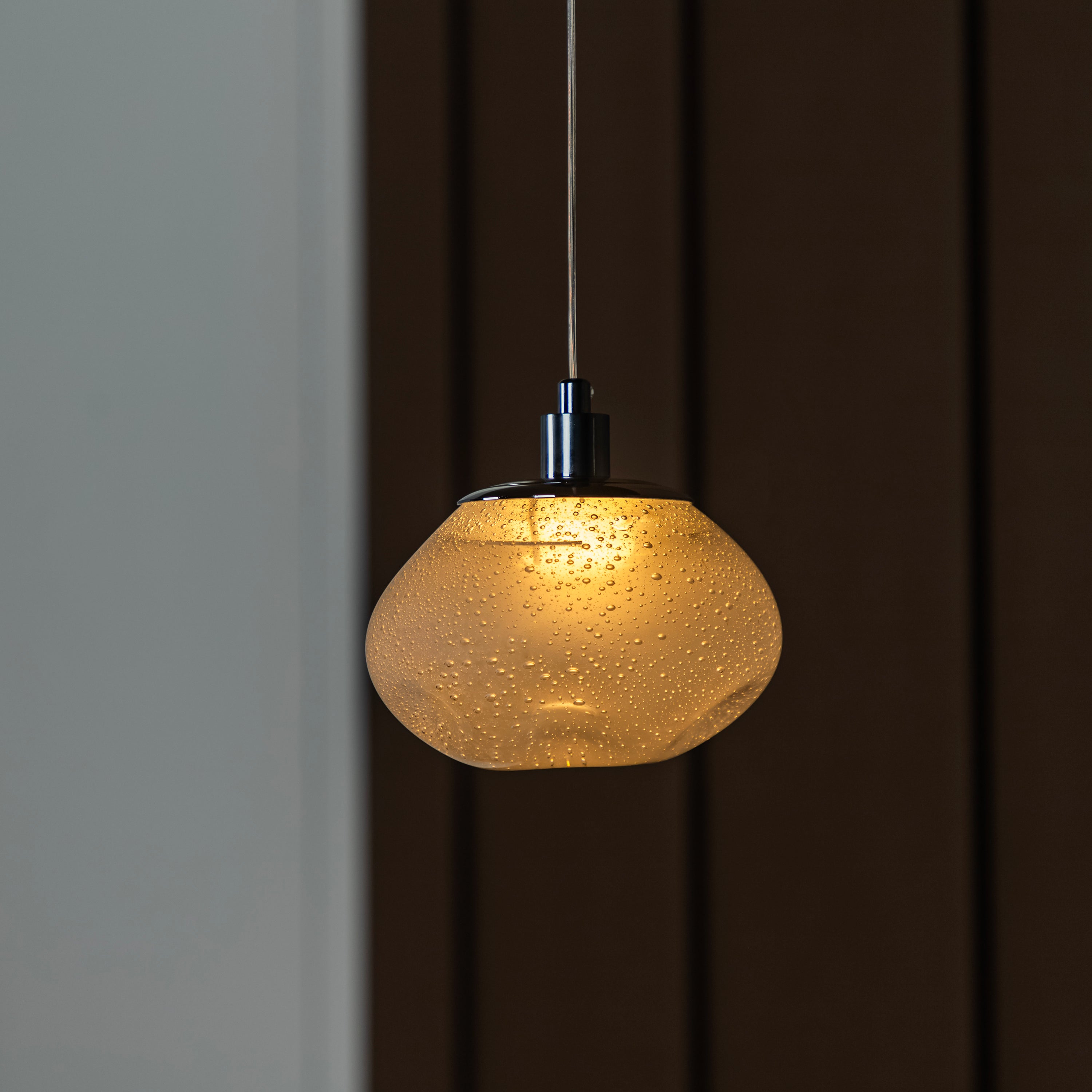 Odense Bubbly Soft Flat Glass Chrome Pendant Light Chandelier - Heka Lighting & Trading Limited