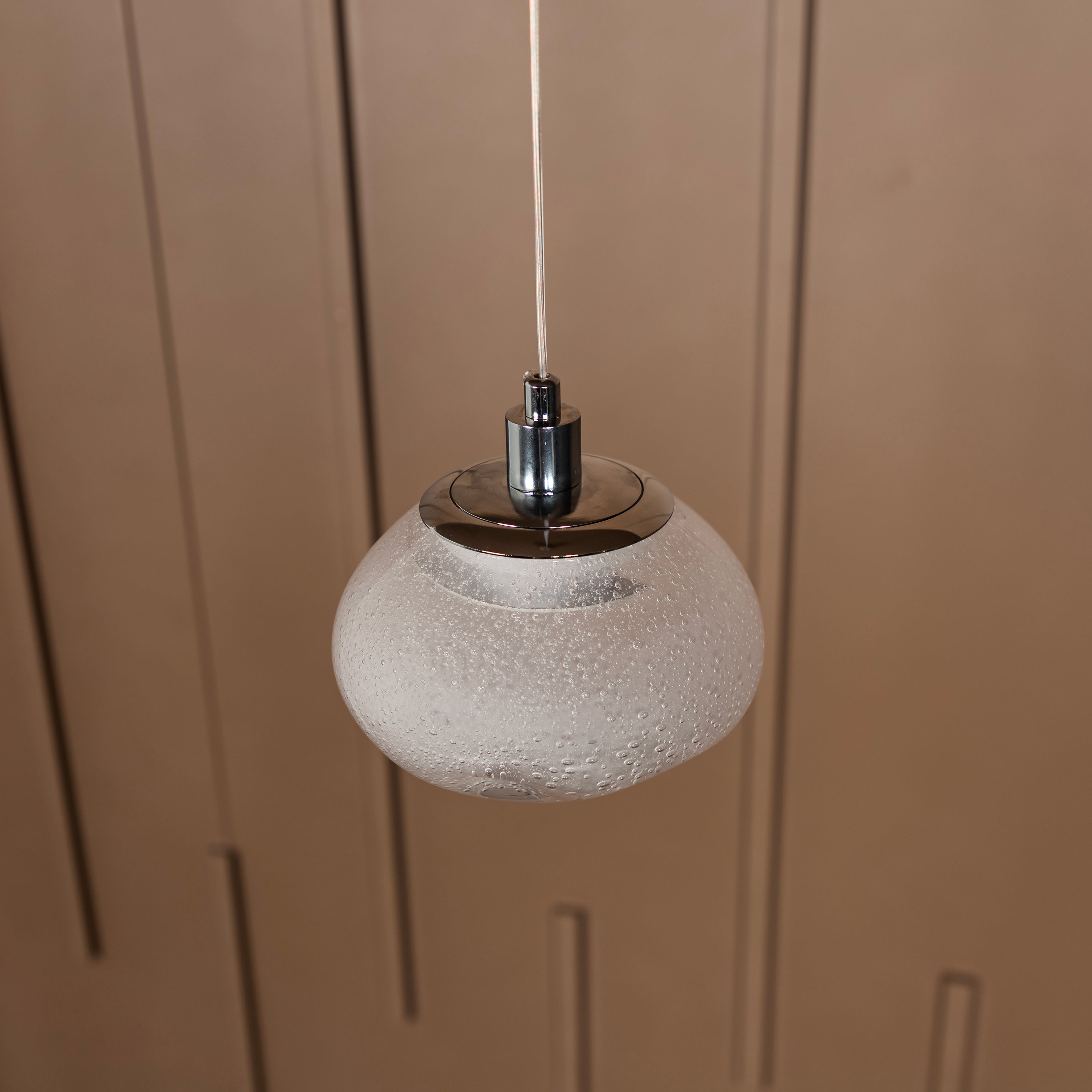 Odense Bubbly Soft Flat Glass Chrome Pendant Light Chandelier - Heka Lighting & Trading Limited