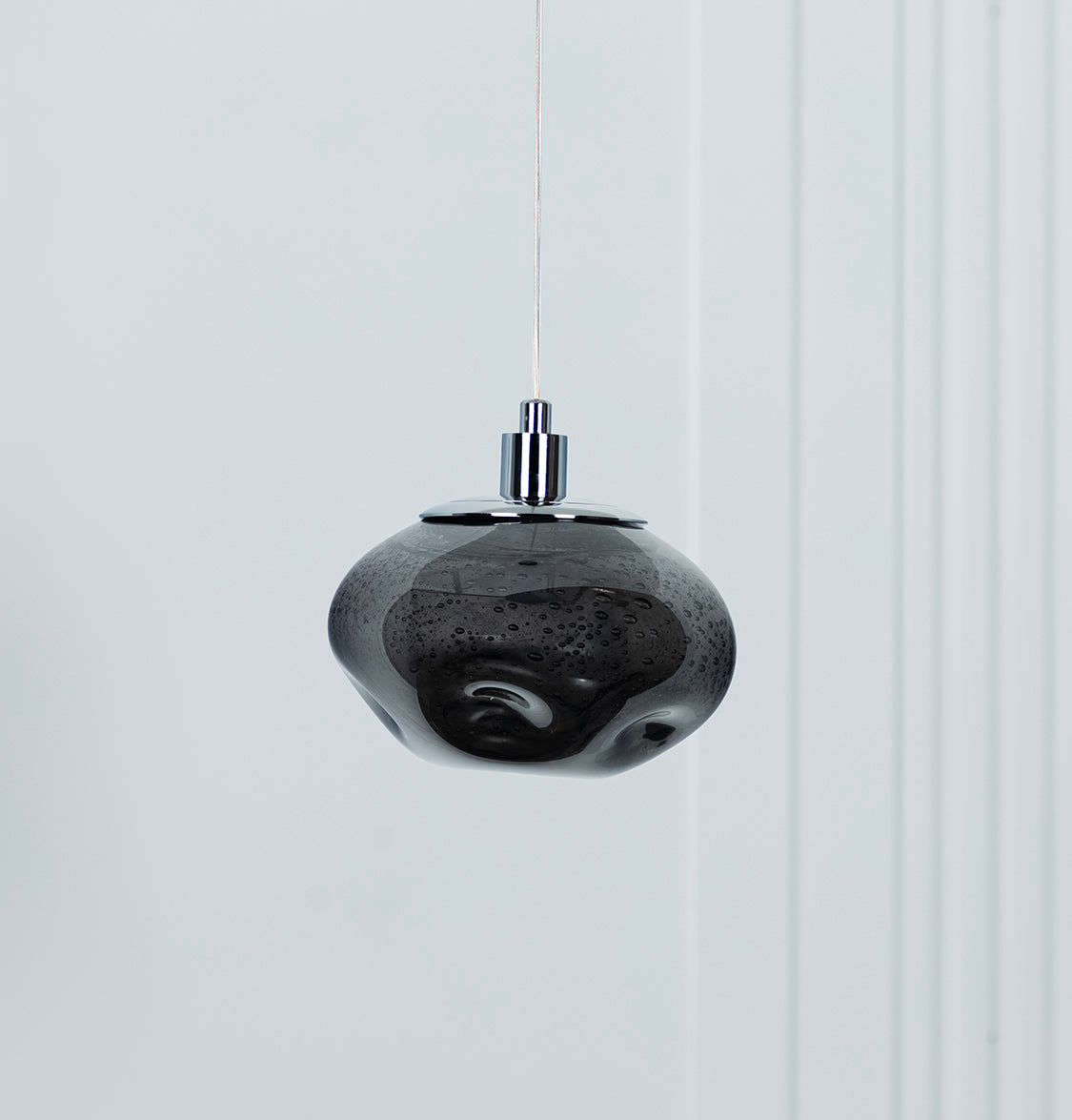 Odense Bubble Flat Smoked Glass Chrome Chandelier - Heka Lighting & Trading Limited