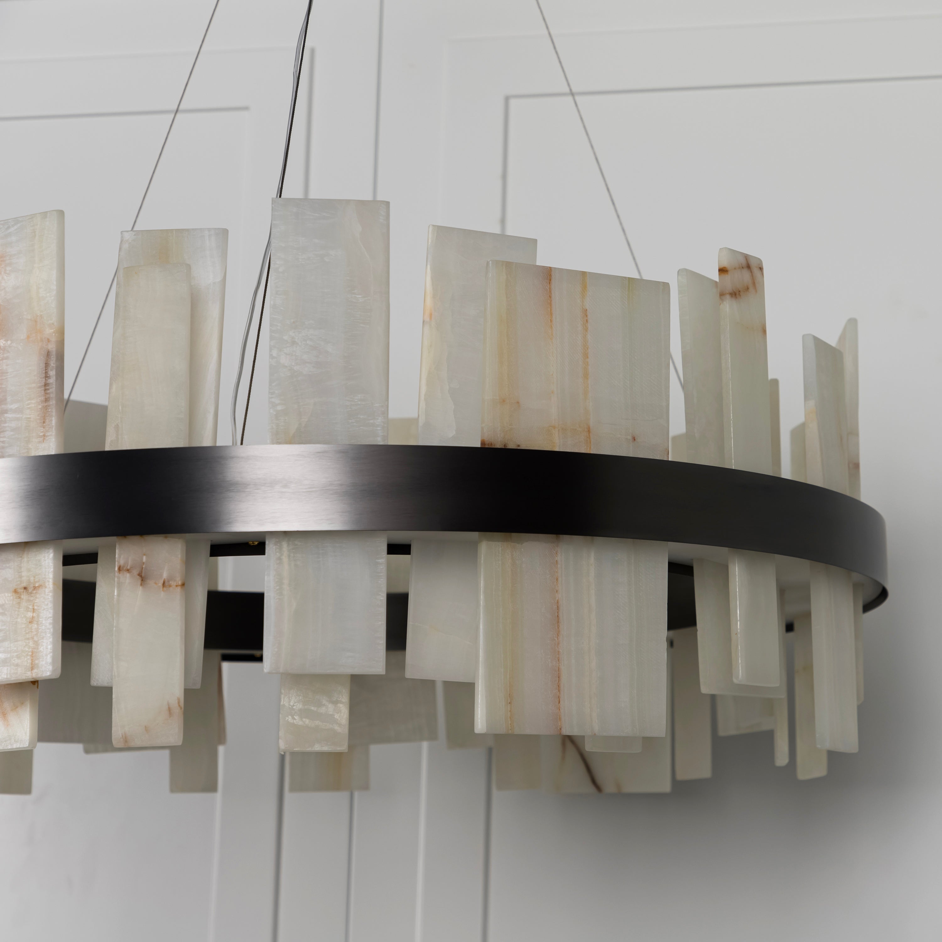 Ekho Marble Platinum Pendant Light Chandelier 80 Cm - Heka Lighting & Trading Limited