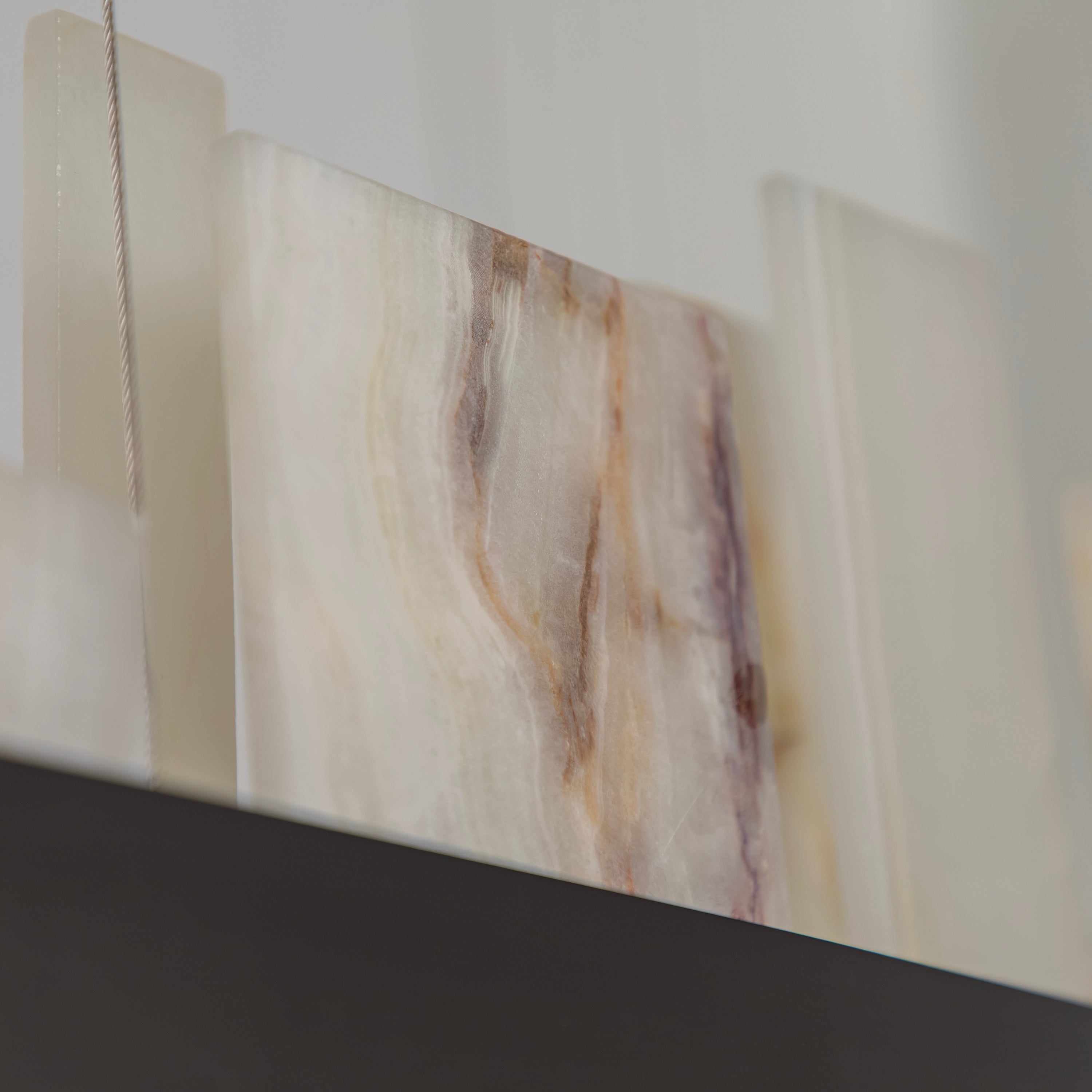 Ekho Marble Platinum Dining Table Pendant Light Chandelier 120 Cm | Modern Decorative Lighting For Homes & Hotels - Heka Lighting & Trading Limited