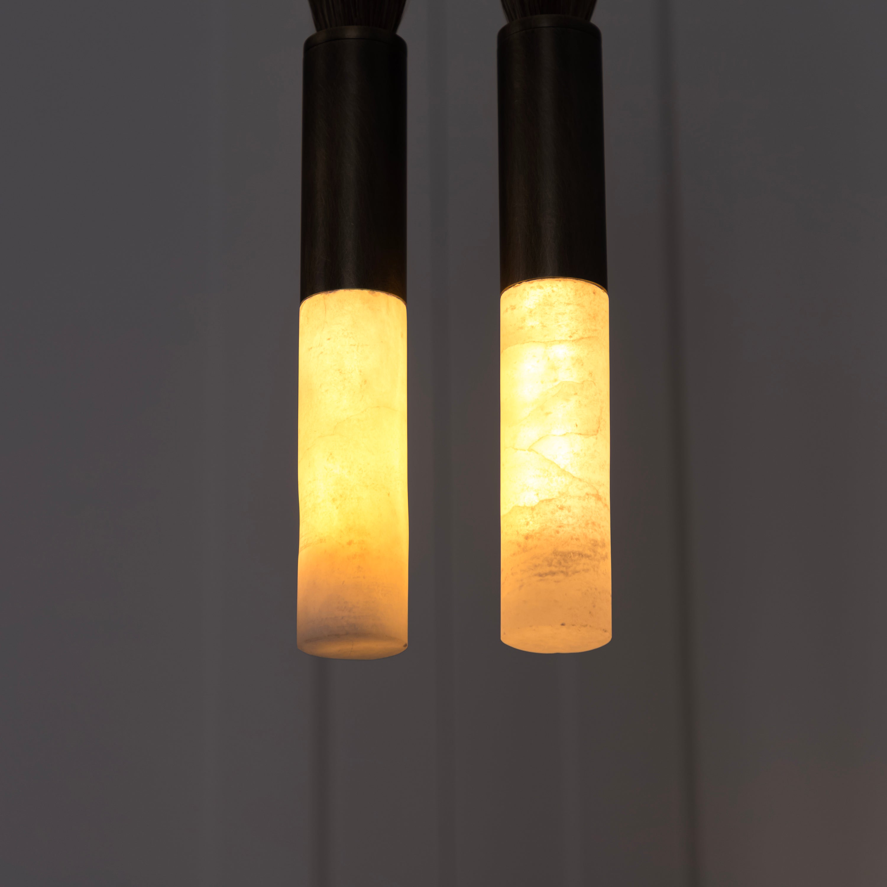 Pony Horse Hair Dark Antique Marble Pendant Light Small Chandelier - Heka Lighting & Trading Limited