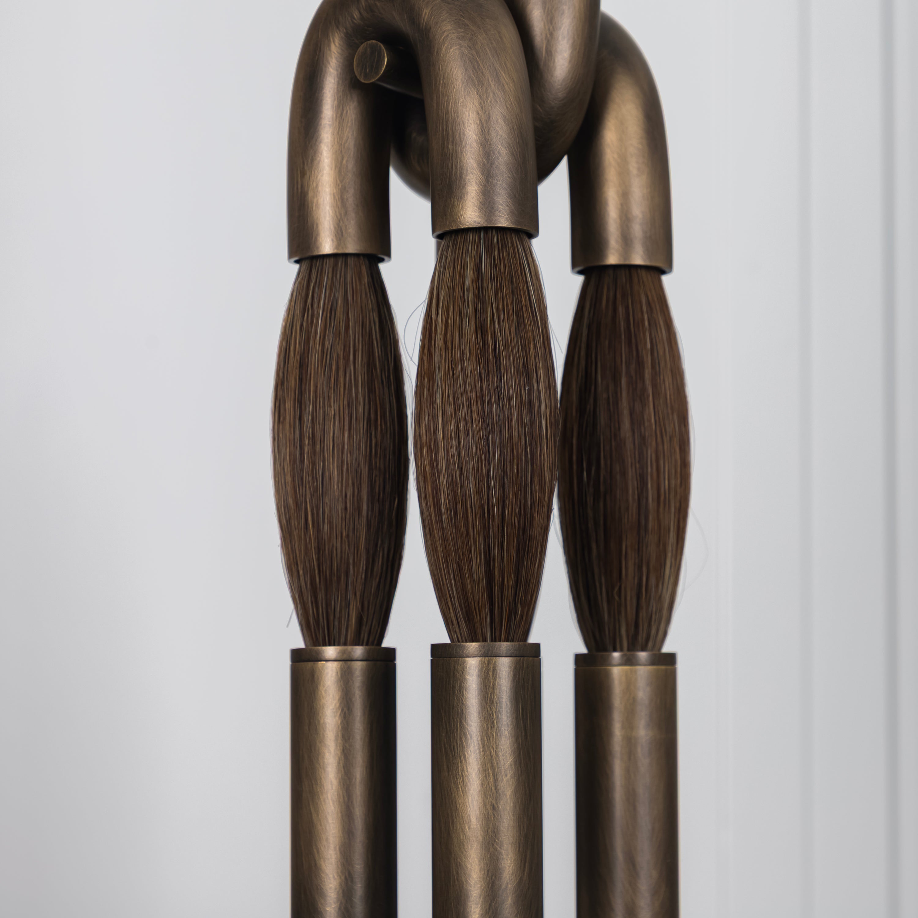 Pony Double Horse Hair Dark Antique Marble Pendant Light Small Chandelier - Heka Lighting & Trading Limited