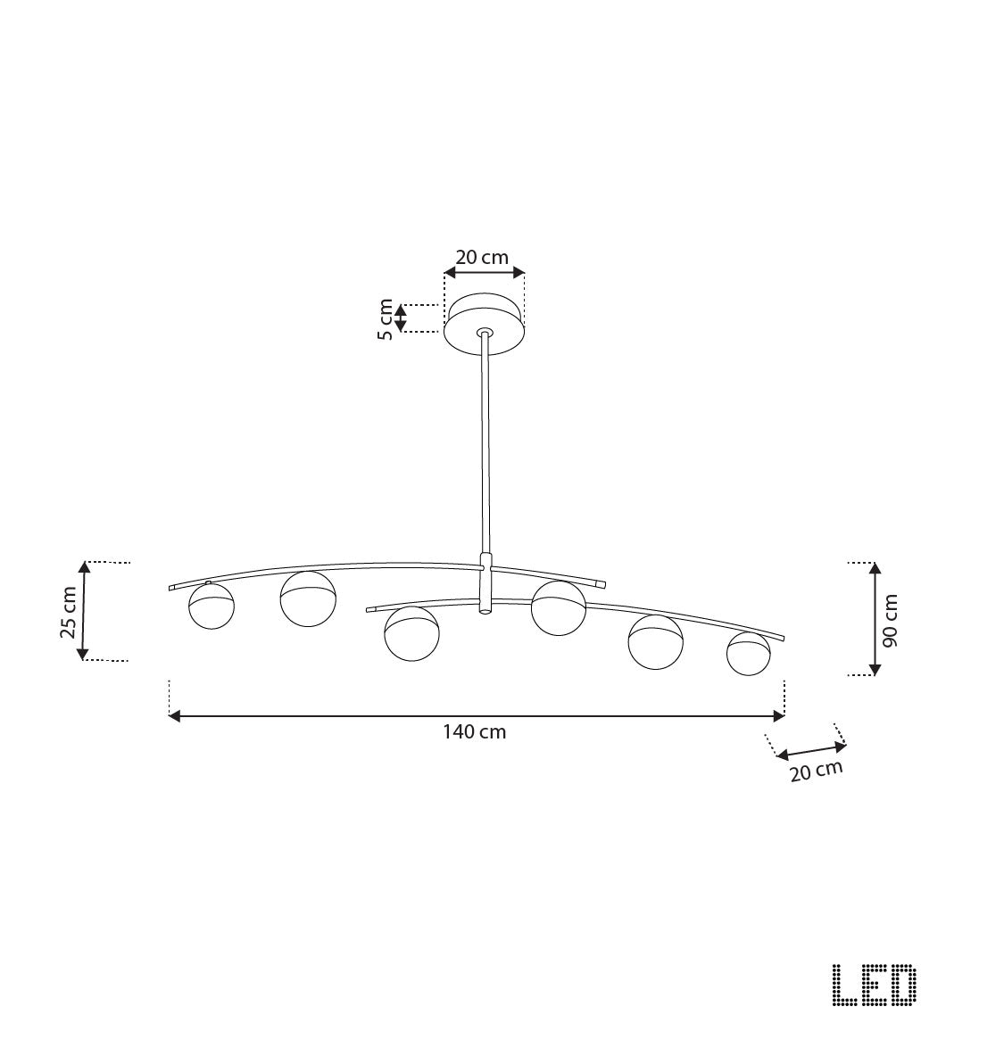 Lima 6's Transparent Acrylic Platinum Dining Table Chandelier - Heka Lighting & Trading Limited
