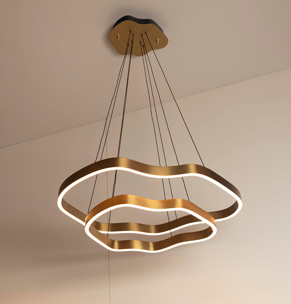 Marsis 2-Row Stainless Antique Living Room Led Chandelier - Heka Lighting & Trading Limited