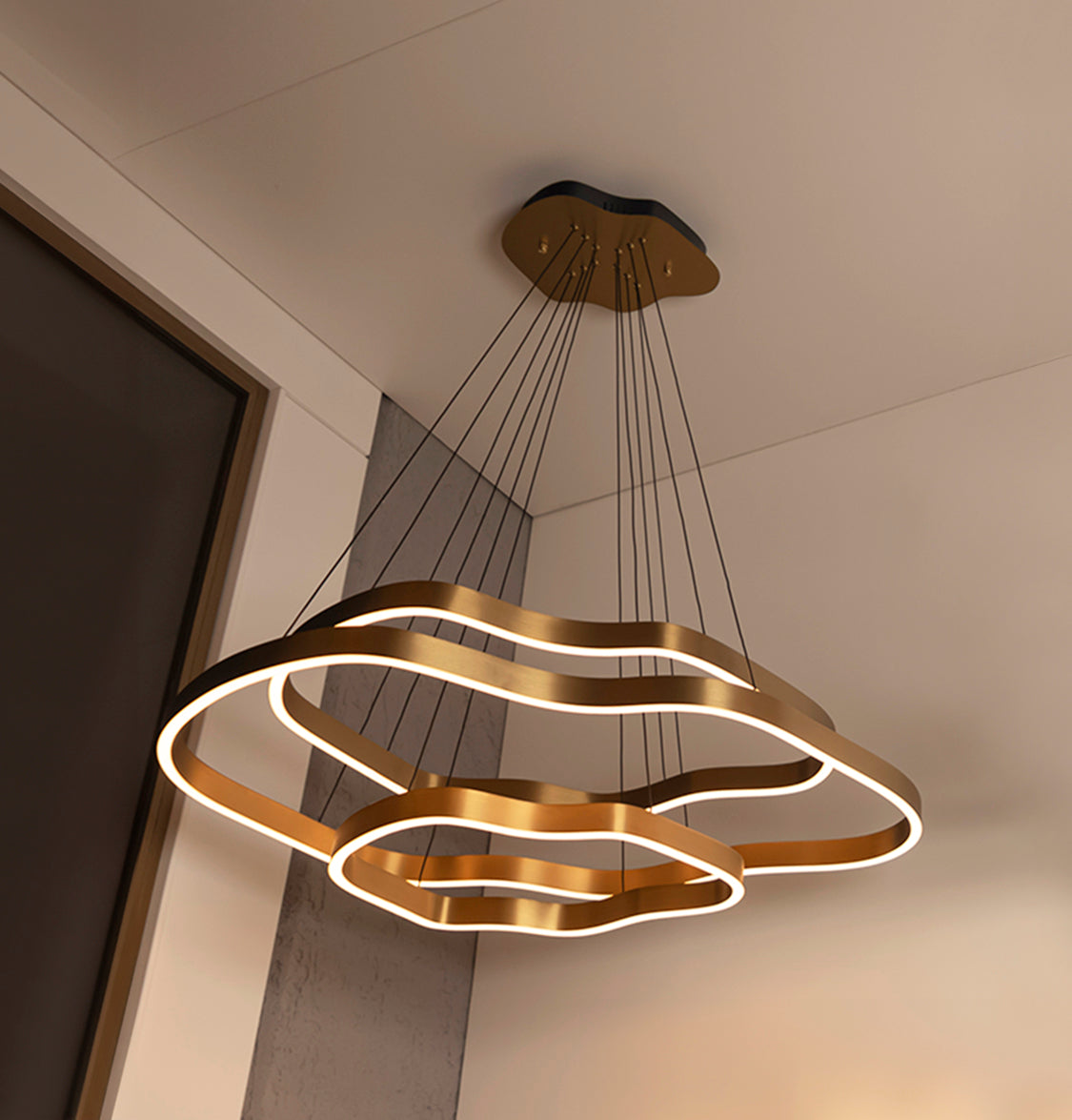 Marsis 3-Row Stainless Antique Living Room Led Chandelier - Heka Lighting & Trading Limited