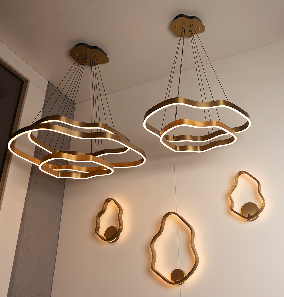 Marsis 2-Row Stainless Antique Living Room Led Chandelier - Heka Lighting & Trading Limited