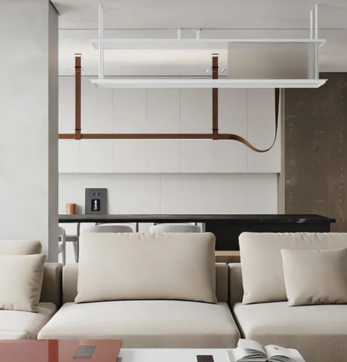 Lizbon Brown Leather Antique Pendant Light Chandelier - Heka Lighting & Trading Limited