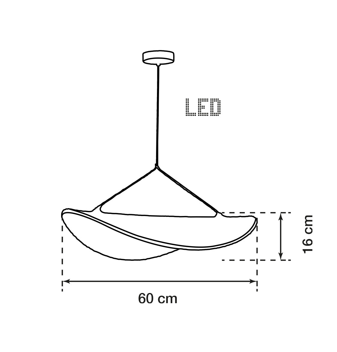 Galaxy Soft Touch White Dalga Pendant Light Chandelier 60 Cm - Heka Lighting & Trading Limited