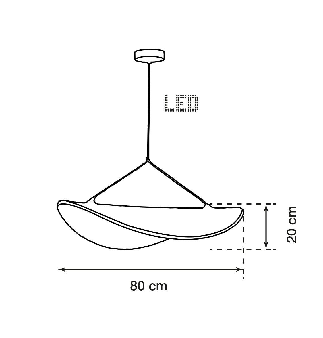 Galaxy Soft Touch White Dalga Pendant Light Chandelier 80 Cm - Heka Lighting & Trading Limited