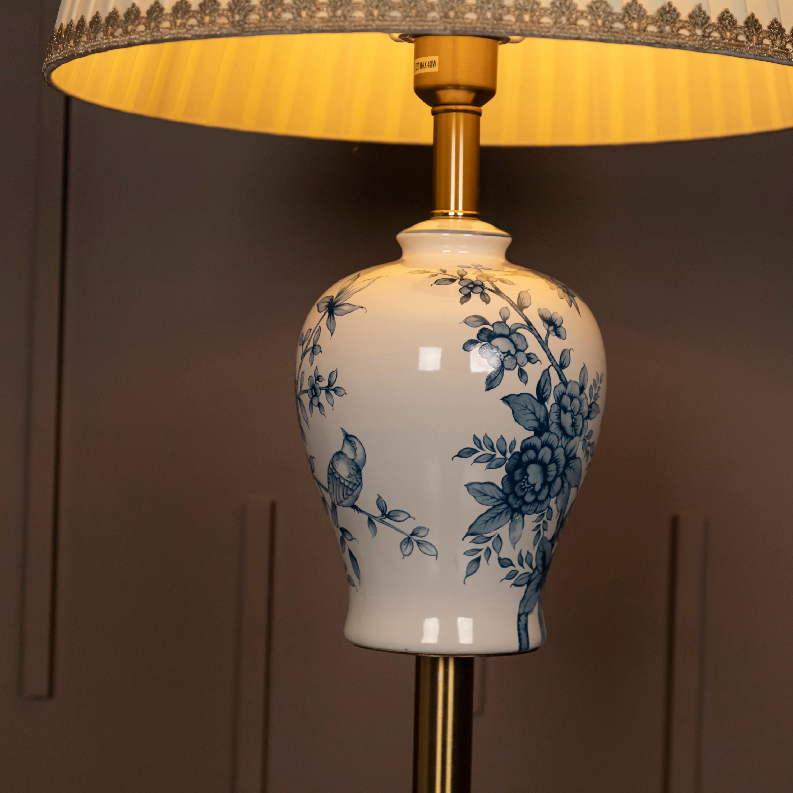 Kannus Antique White Porcelain Floor Lamp - Heka Lighting & Trading Limited