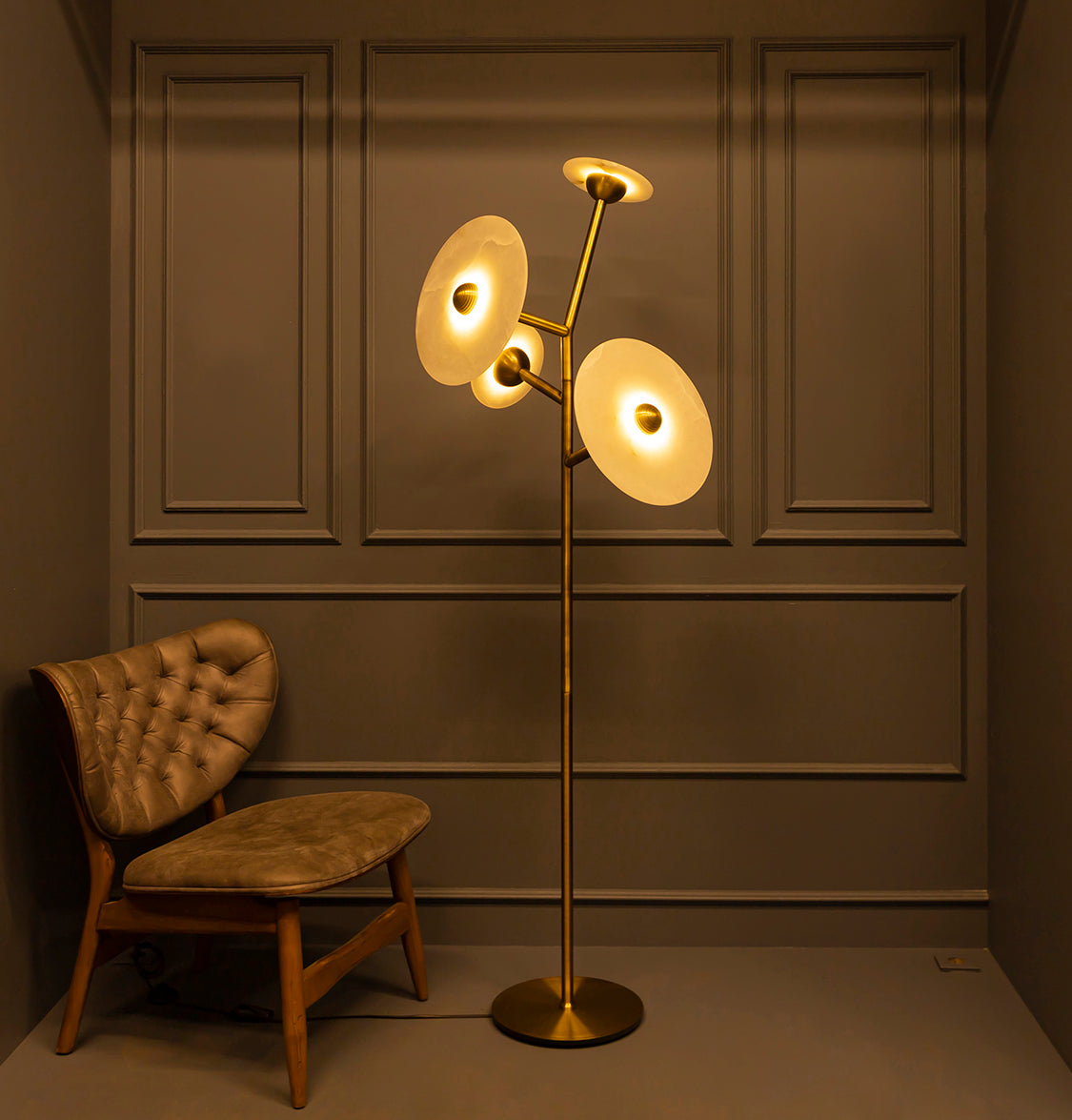 Kampala Marble Floor Lamp - Heka Lighting & Trading Limited