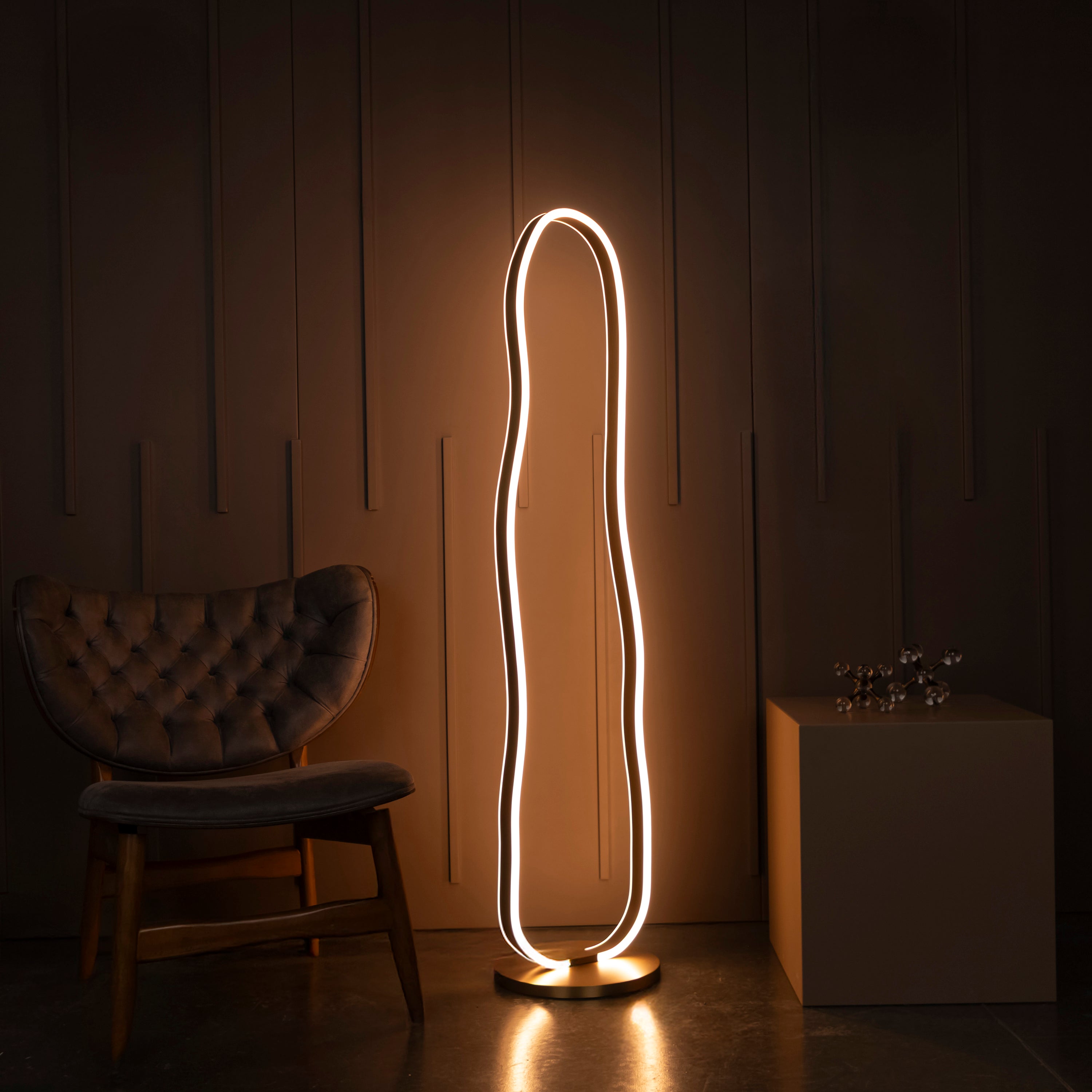 Marsis Stainless Antique Floor Lamp - Heka Lighting & Trading Limited