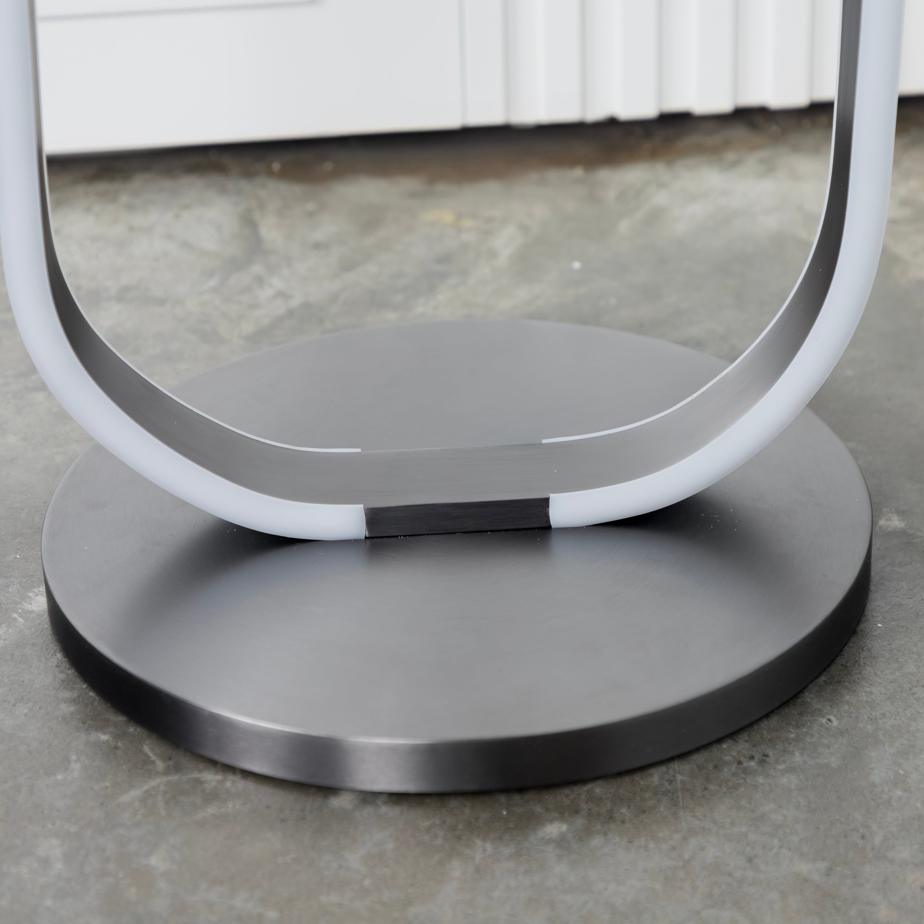 Marsis Stainless Platinum Floor Lamp | Modern Decorative Lighting For Homes & Hotels - Heka Lighting & Trading Limited