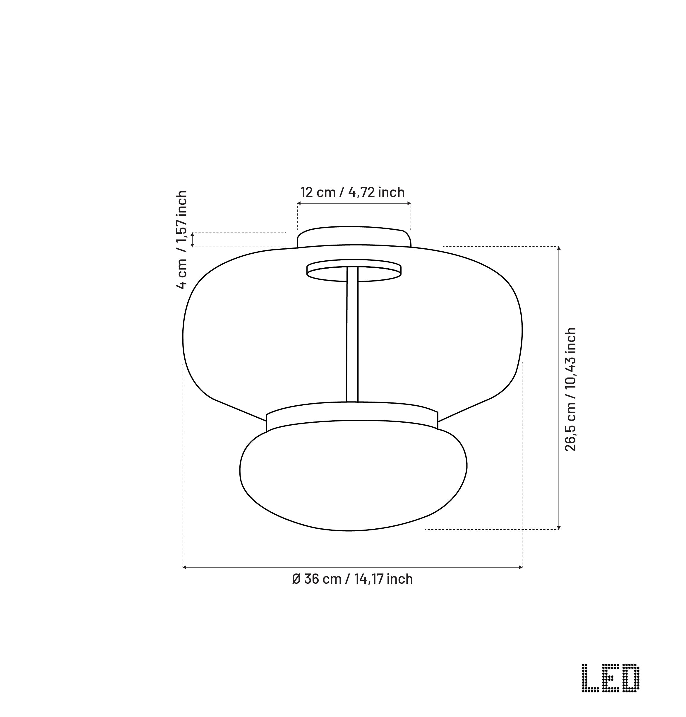 Salvador Honey & White Glass Antique Plafonier 27Cm - Heka Lighting & Trading Limited