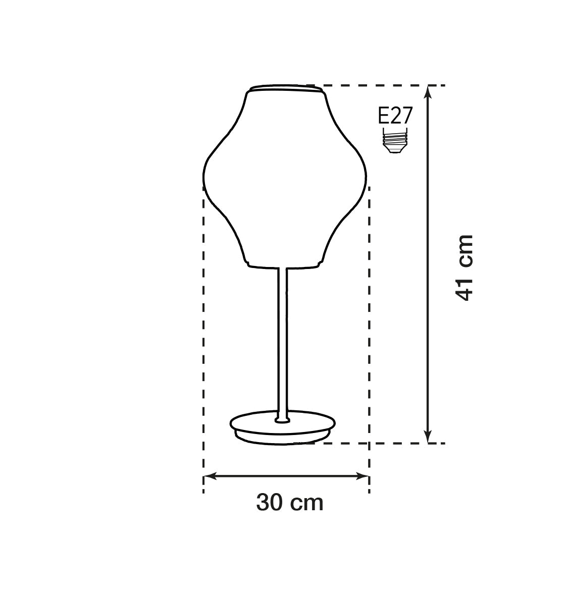Nova White Soft Touch Table Lamp 30 Cm - Heka Lighting & Trading Limited