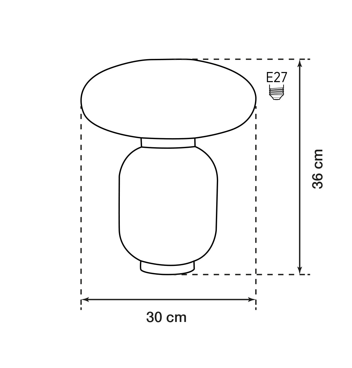 Nova White Soft Touch Narrow Table Lamp 30Cm - Heka Lighting & Trading Limited