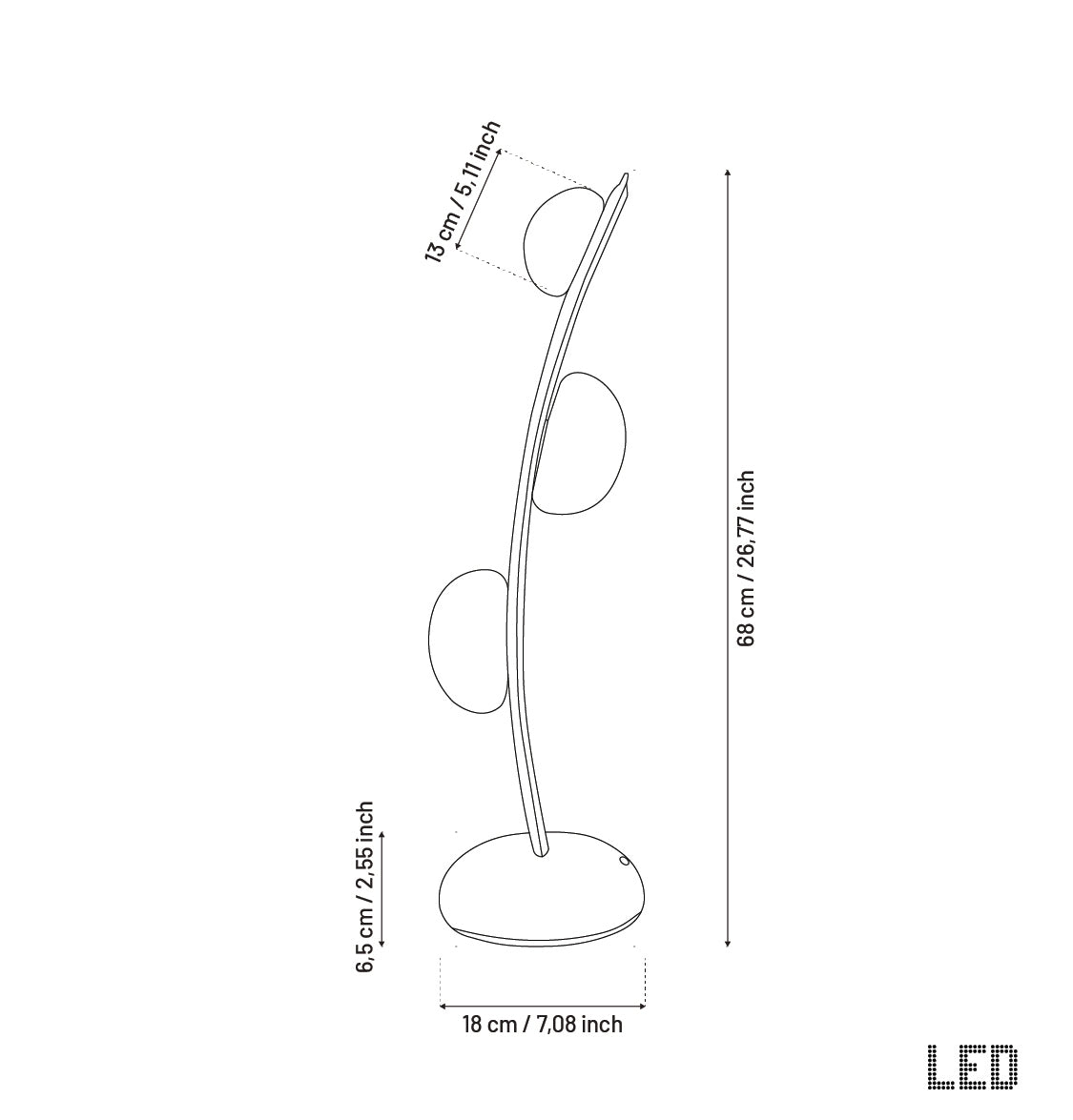 Kinşasa Black Leather Three Smoked Glass Table Lamp - Heka Lighting & Trading Limited