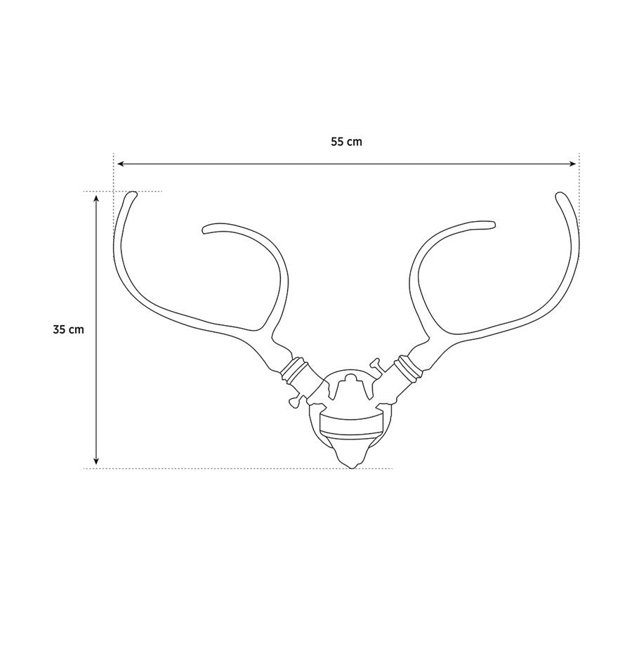 Galata Antique Deer Antler Wall Sconce - Heka Lighting & Trading Limited