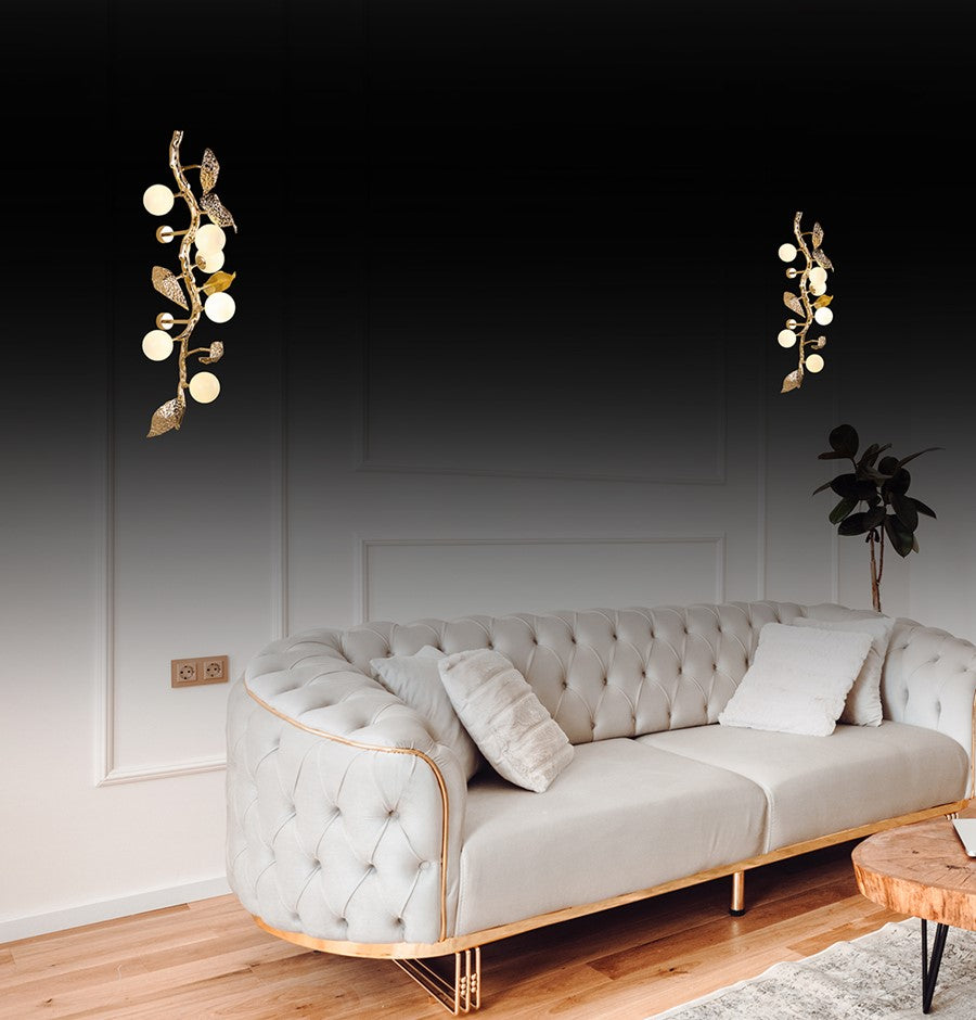 Doha 6 Piece Gold Wall Sconce - Heka Lighting & Trading Limited