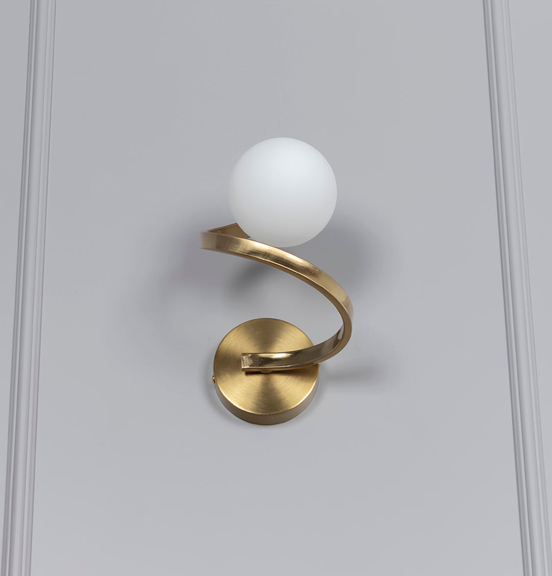 Pamir Single Opal Glass Soft Antique Wall Sconce - Heka Lighting & Trading Limited