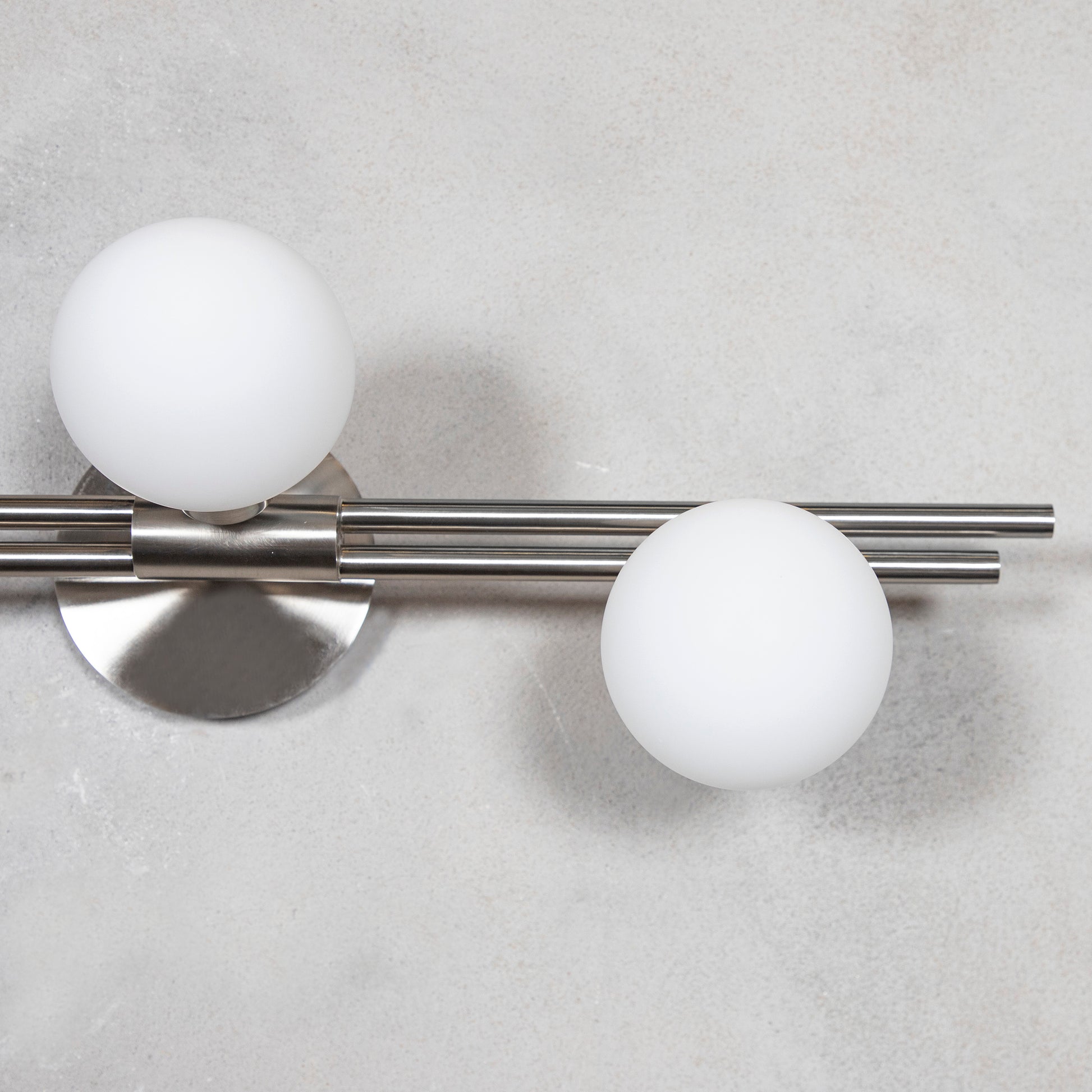 Likya Soft Three Glass Wall Sconce - Chrome