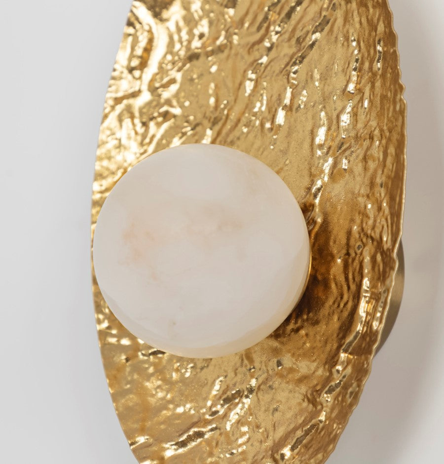 Brüksel Gold Marble Small Wall Sconce - Heka Lighting & Trading Limited