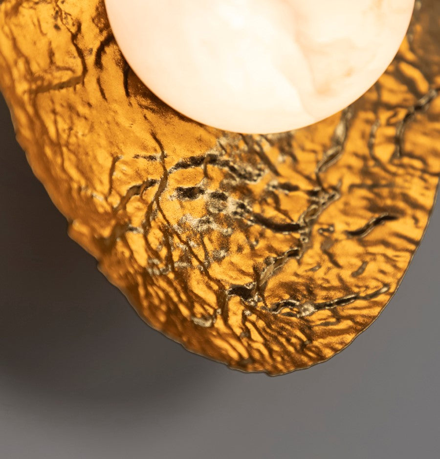 Brüksel Gold Marble Small Wall Sconce - Heka Lighting & Trading Limited