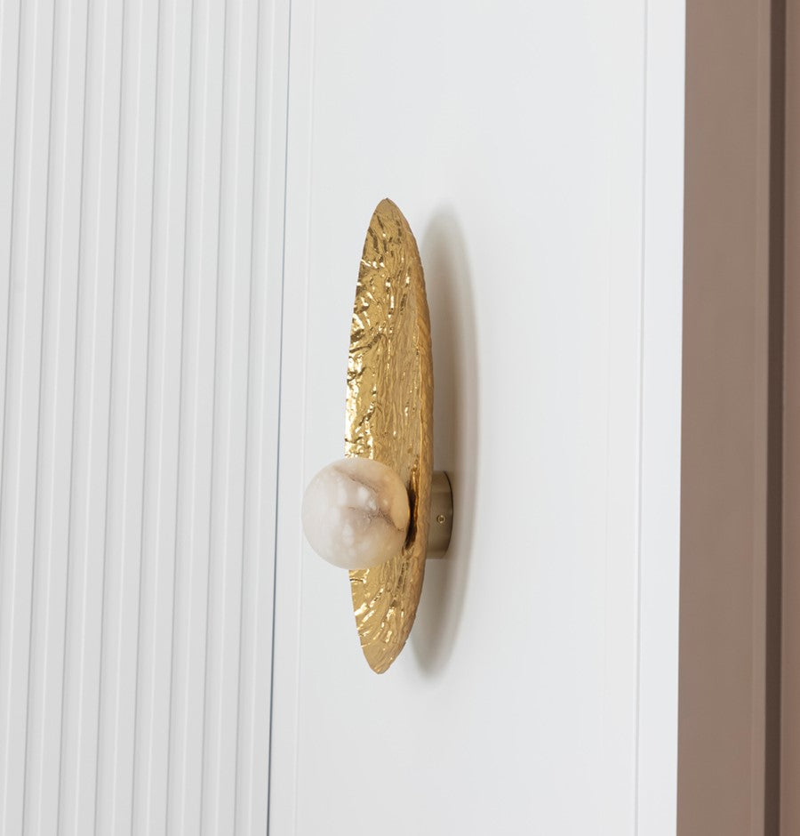 Brüksel Gold Marble Big Wall Sconce - Heka Lighting & Trading Limited