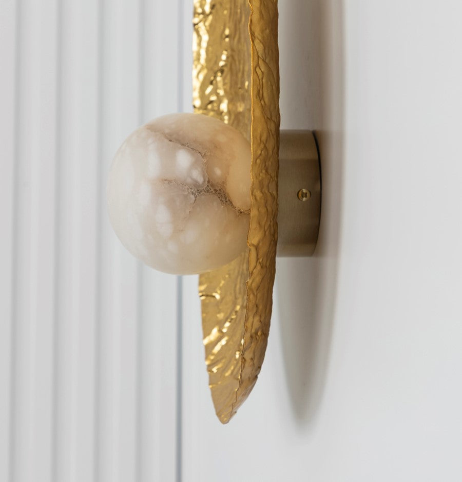 Brüksel Gold Marble Big Wall Sconce - Heka Lighting & Trading Limited