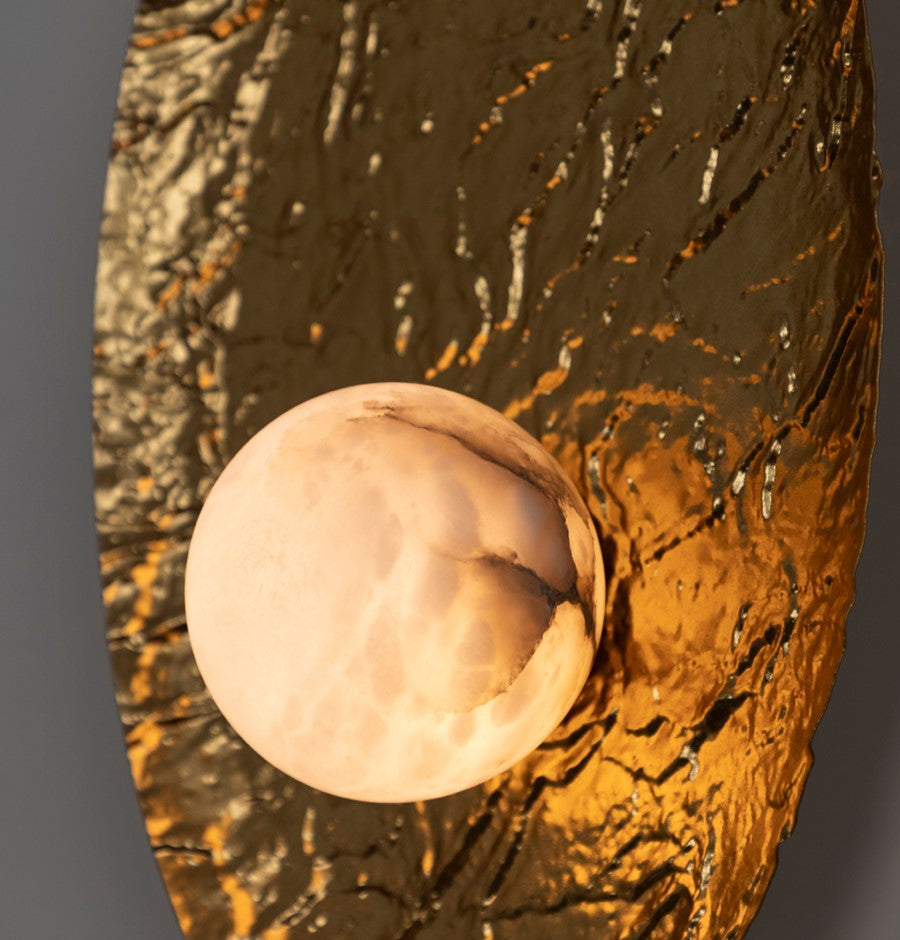 Brüksel Gold Marble Big Wall Sconce - Heka Lighting & Trading Limited