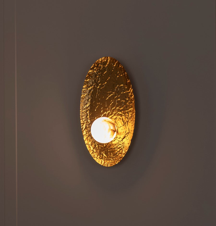 Brüksel Gold Marble Big Wall Sconce - Heka Lighting & Trading Limited